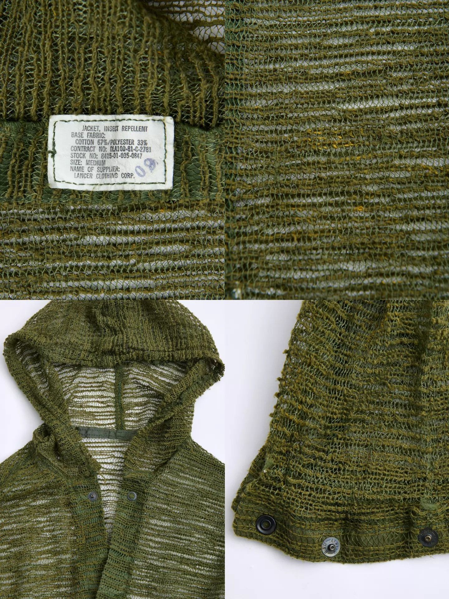 Other Vintage US Army 1981 Mosquito Mesh Parka Size M / US 6-8 / IT 42-44 - 9 Thumbnail