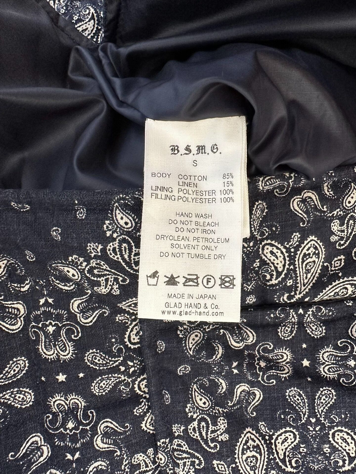 Japanese Brand Glad Hand Bandana Cotton Jacket Size US S / EU 44-46 / 1 - 5 Thumbnail