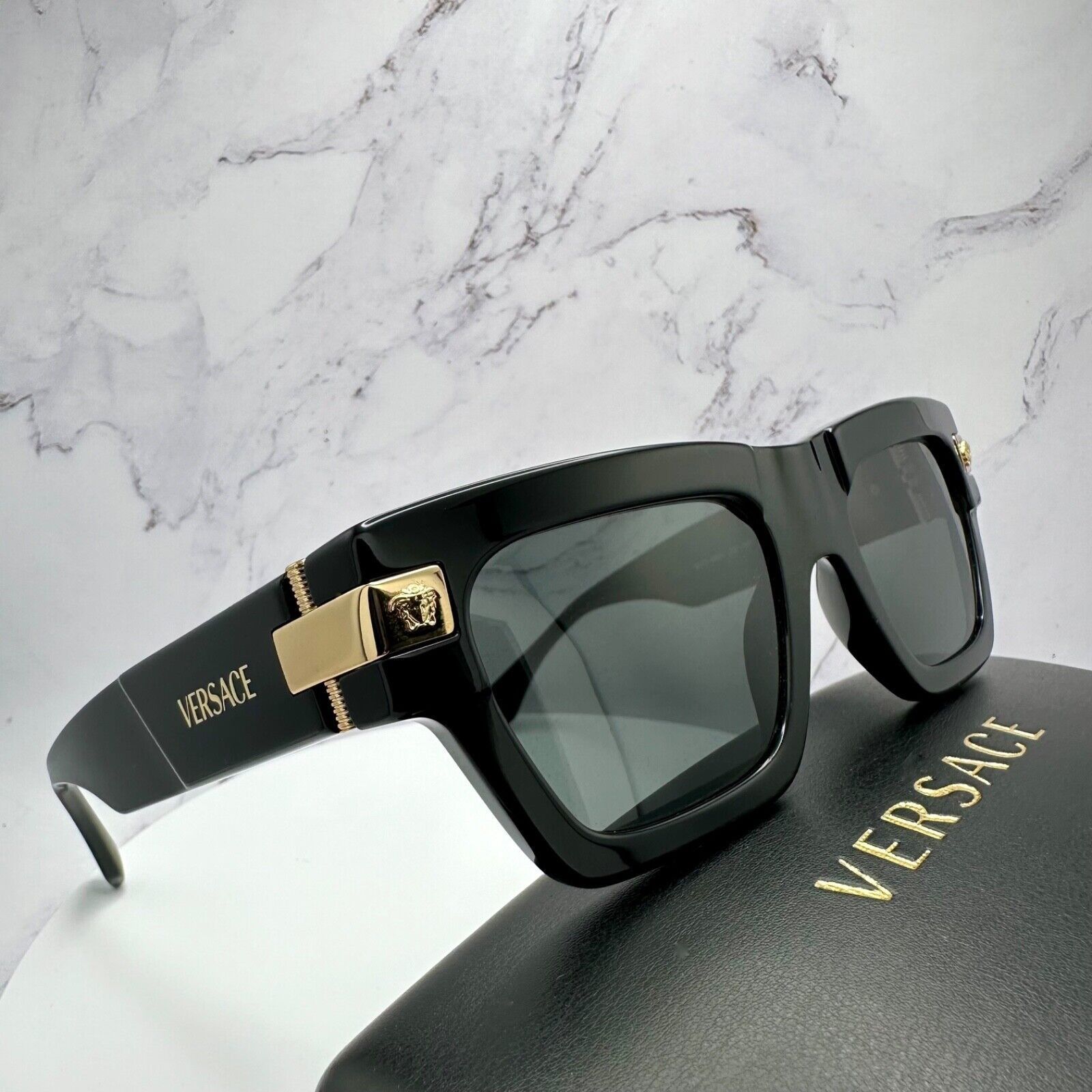 Versace VERSACE Sunglasses Black Gold Special Project Dwayne Wade Size ONE SIZE - 7 Thumbnail