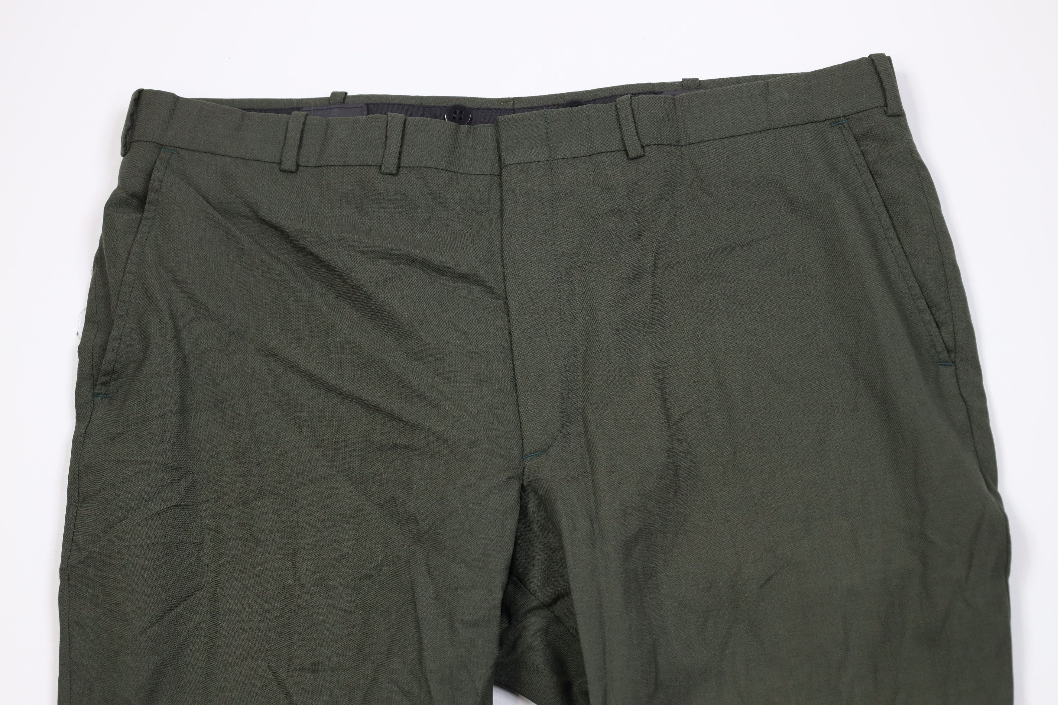 Vintage Vintage 60s 70s Streetwear Flared Wide Leg Chino Pants Green Size US 40 / EU 56 - 2 Thumbnail