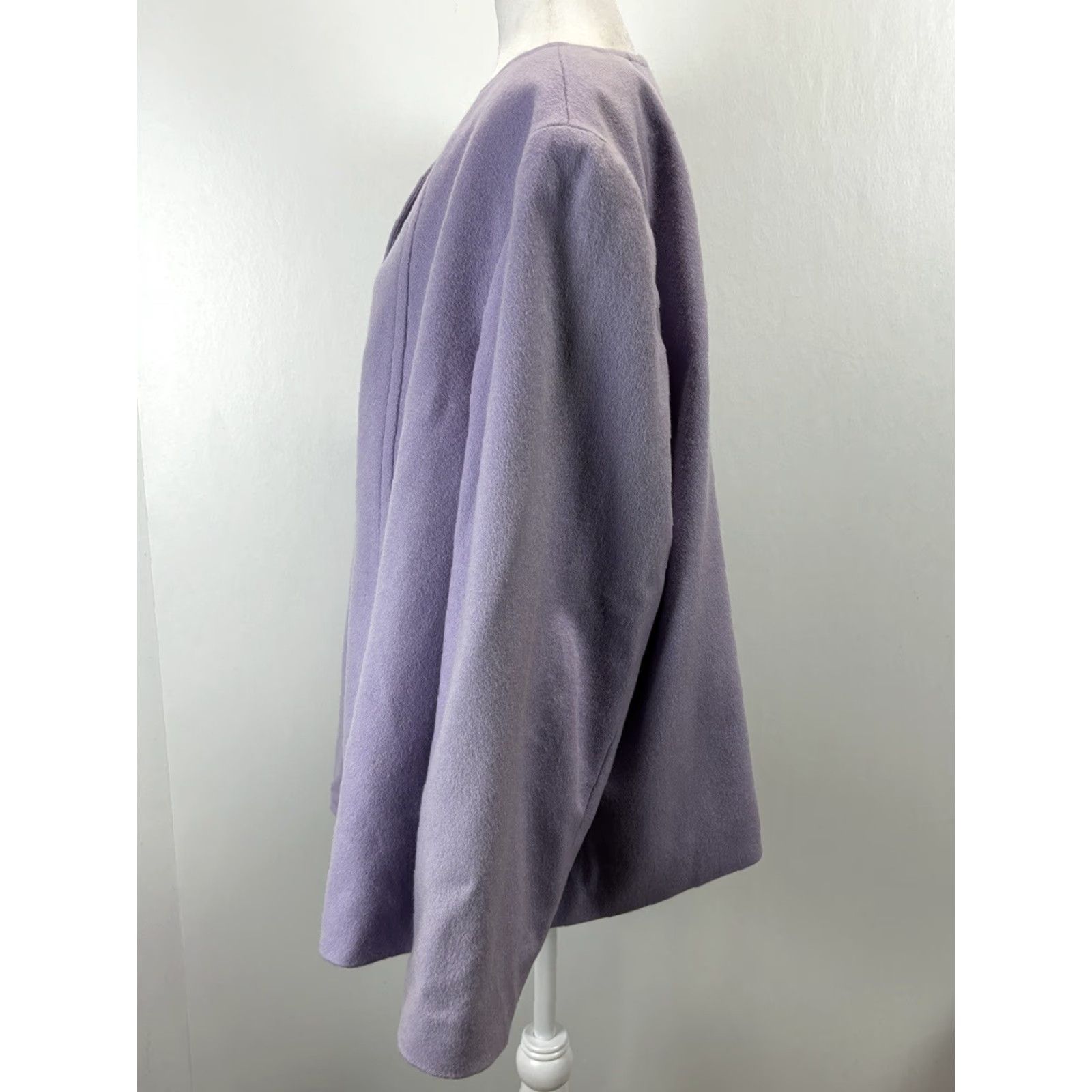 Talbots VINTAGE Talbots Wool Blazer Jacket Women Plus 24W Purple Italian Style Long Sleeve Size 4XL / US 24-26 - 2 Thumbnail