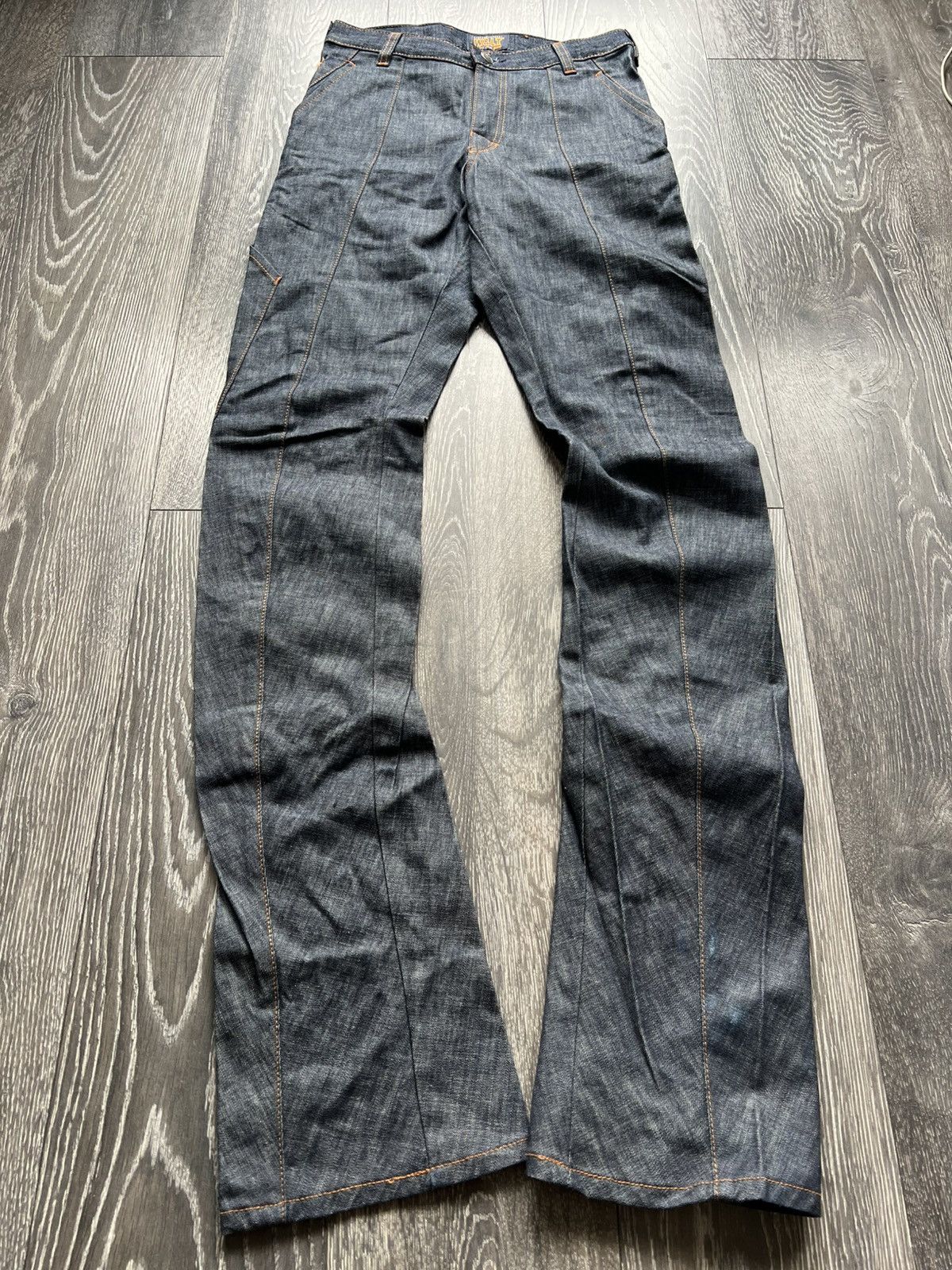 Walter Van Beirendonck NOS 1990‘s Straight Legal Fade Jeans Size US 27 - 2 Thumbnail