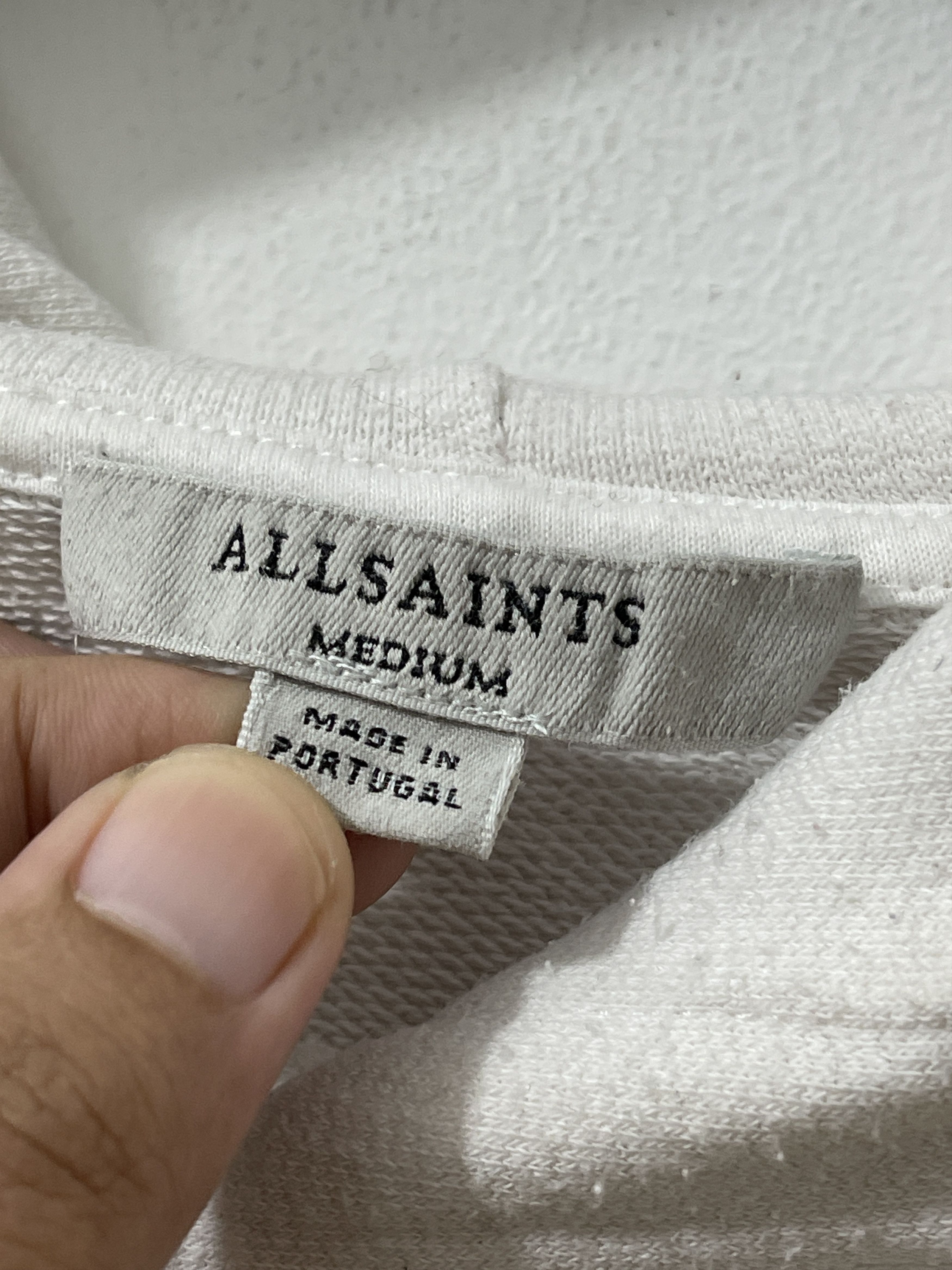 Allsaints 2000s Allsaints Archive White Pullover Hoodie Size US M / EU 48-50 / 2 - 3 Thumbnail