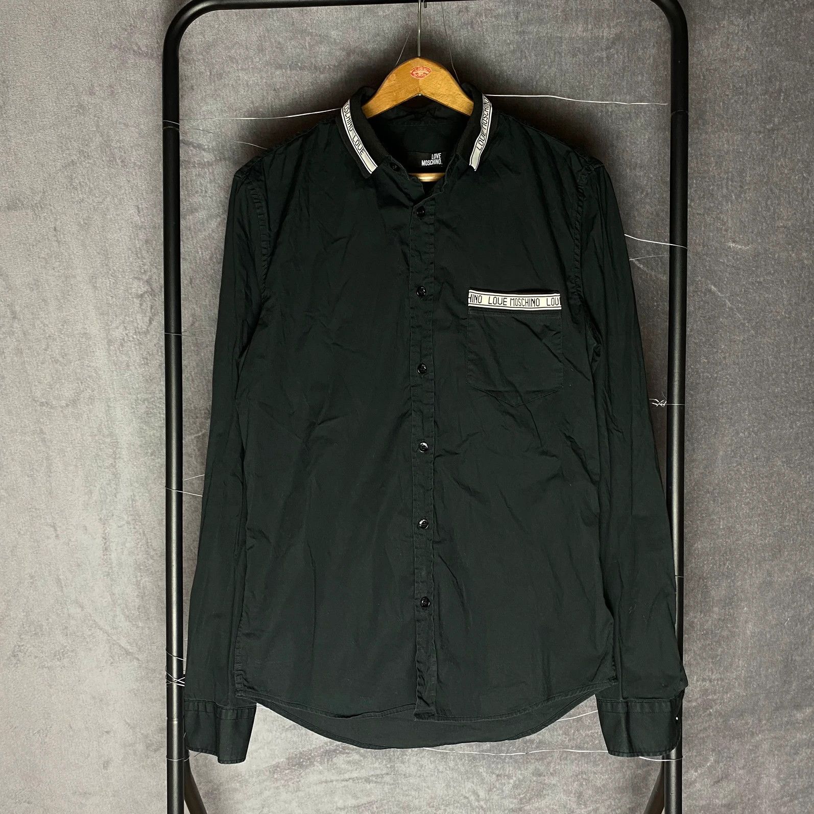 Designer × Love Moschino Love Moschino pocket lognsleeve shirt spellout Size M / US 6-8 / IT 42-44 - 1 Thumbnail