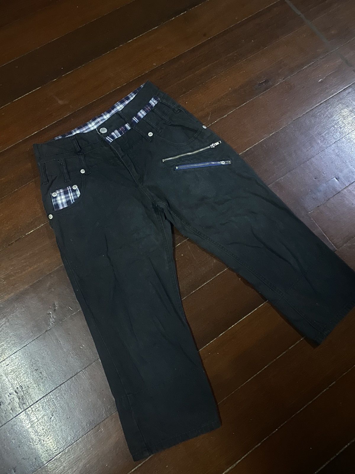 Designer × Japanese Brand Fire double focus streetwear zipper double waist Size US 31 - 3 Thumbnail