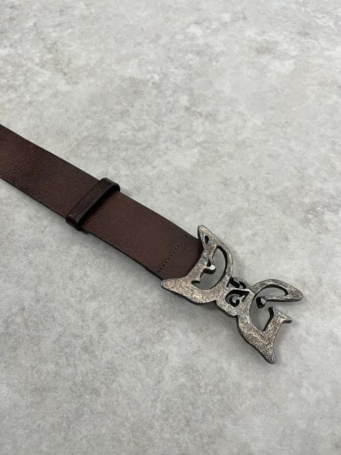Dolce & Gabbana SS2004 Dolce & Gabbana Art Nouveau Brown Leather Belt Size ONE SIZE - 6 Thumbnail