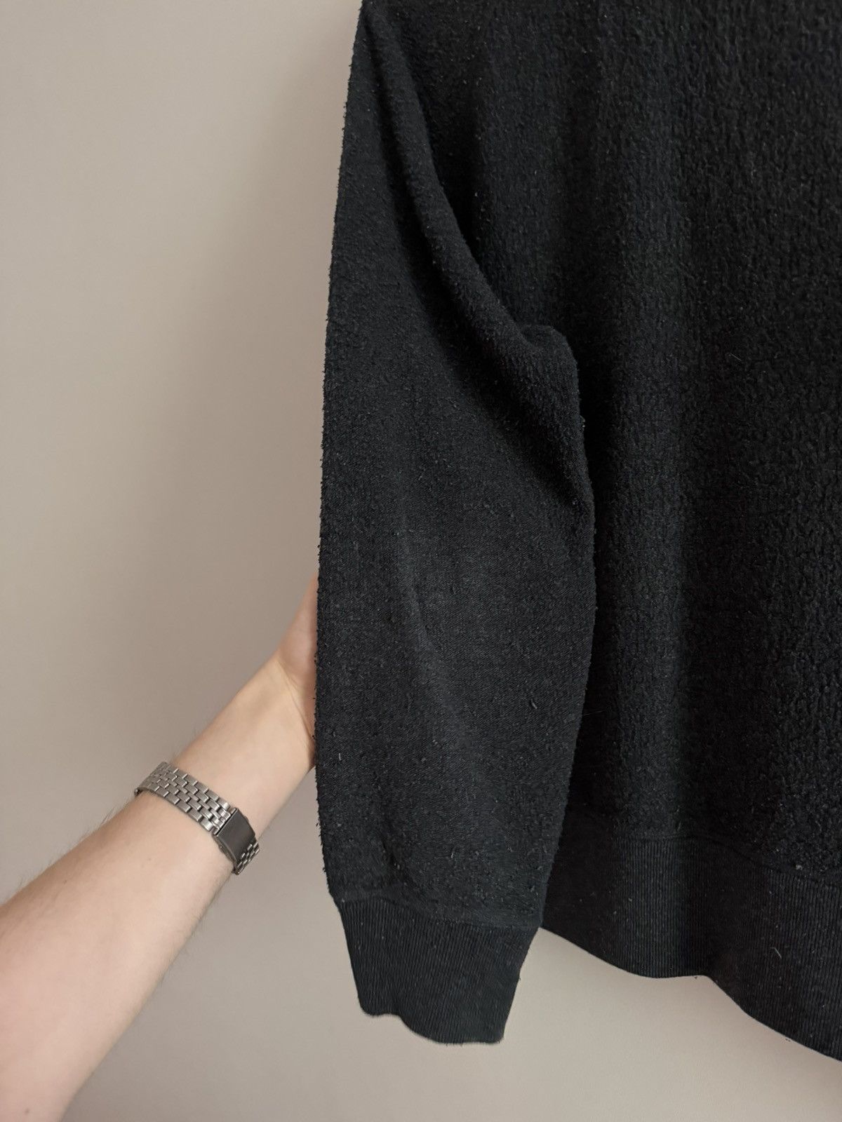 Acne Studios Acne Studios Black Minimalist Crewneck Sweatshirt Size US M / EU 48-50 / 2 - 8 Thumbnail
