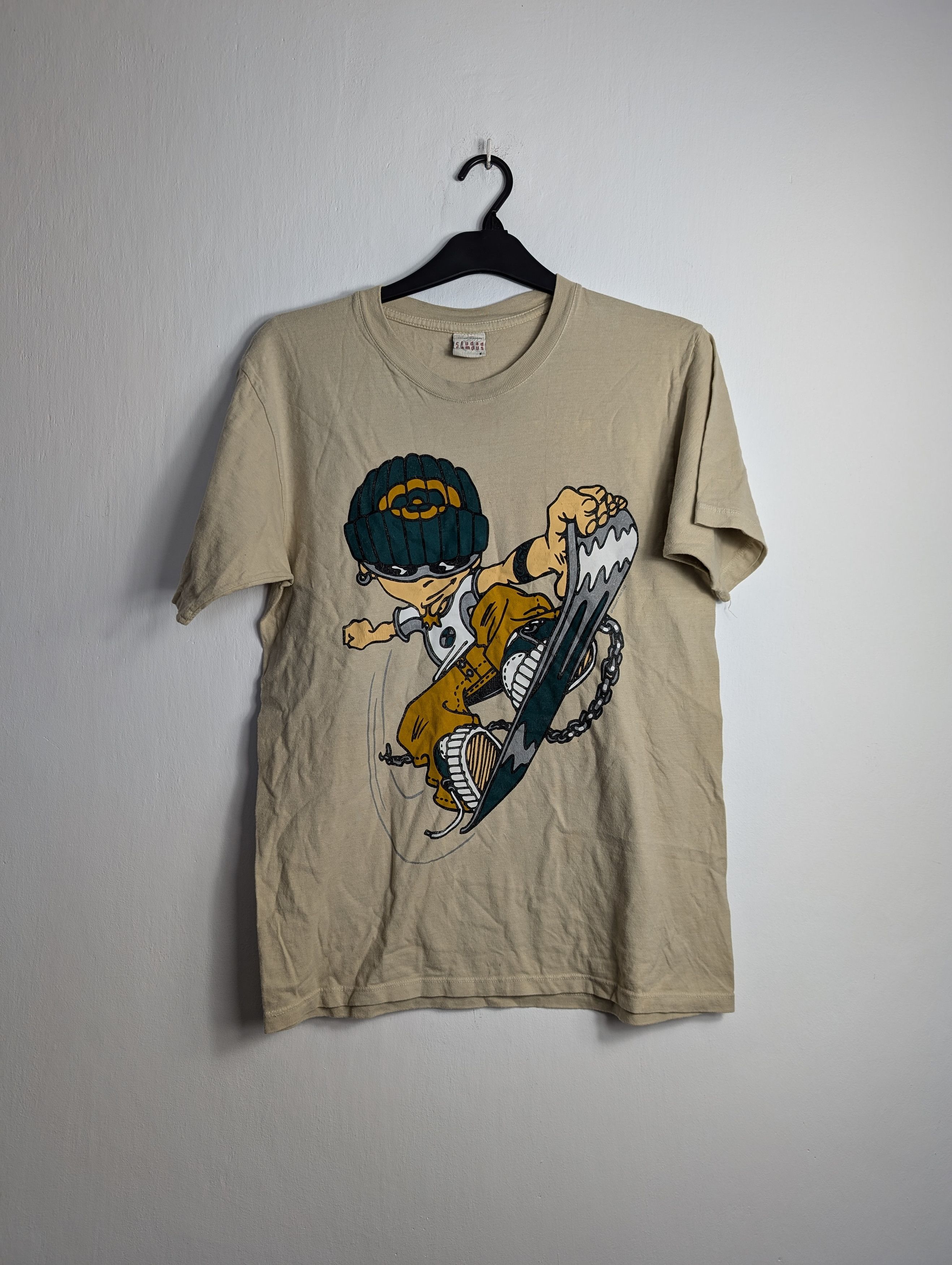 Vintage Vintage Skate Ciudad Campus Snowboarder Graphic Tee Y2K Size US S / EU 44-46 / 1 - 1 Thumbnail