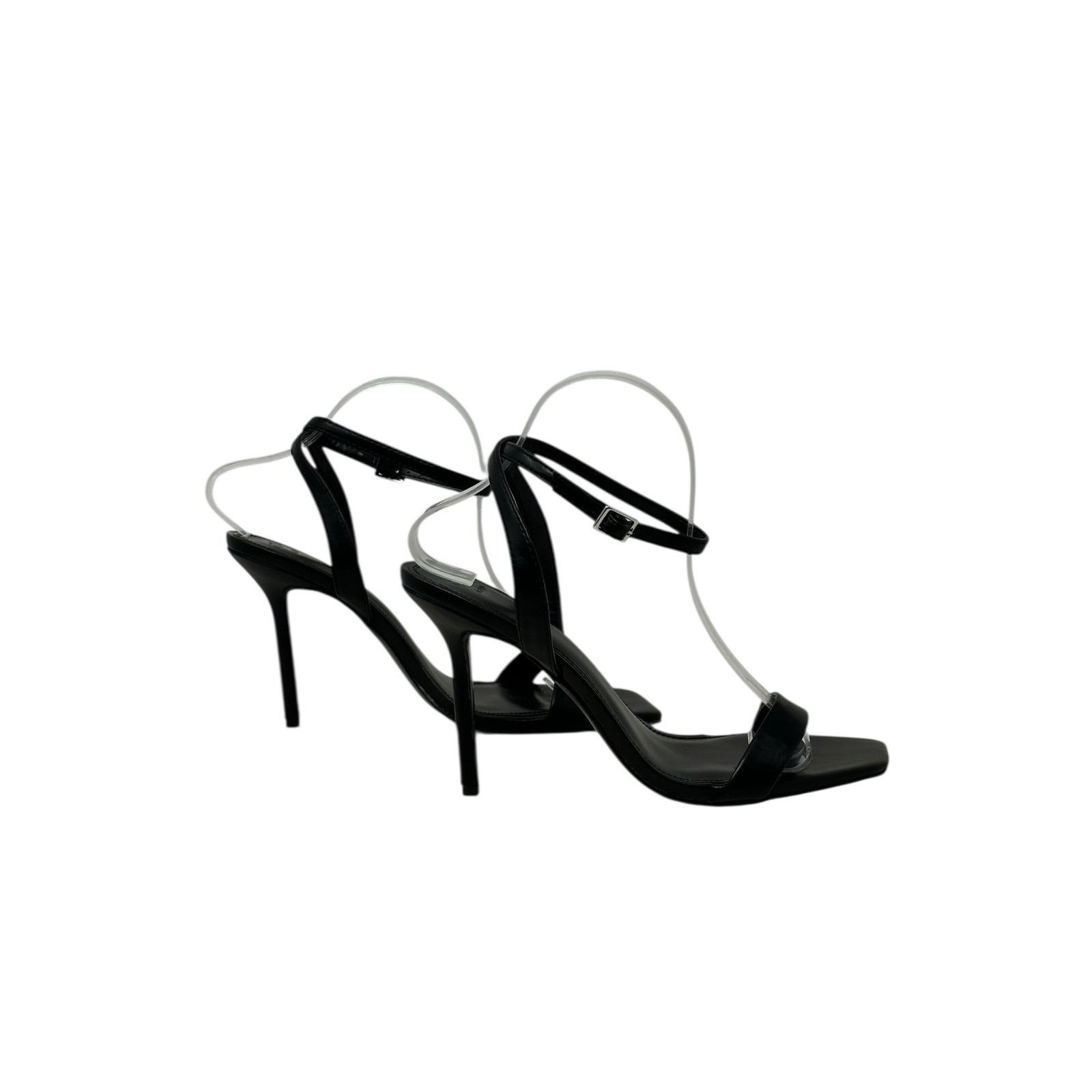 Asos ASOS DESIGN black strappy heeled sandals size 8 Size US 8 / IT 38 - 14 Thumbnail