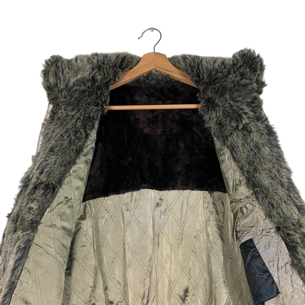 Japanese Brand VARORAV Neck Fur Zipper Cropped Jacket #1245-C56 Size M / US 6-8 / IT 42-44 - 12 Thumbnail
