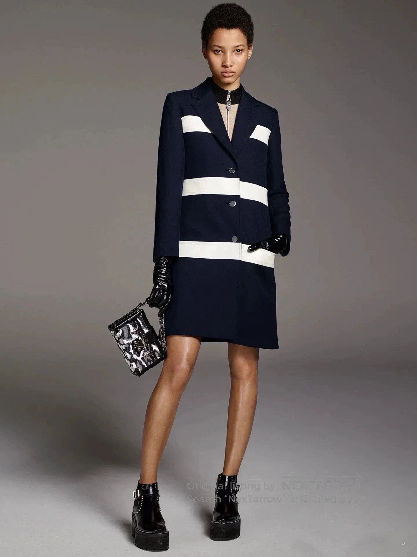 Louis Vuitton Louis Vuitton Wool Leather Trim Coat. Size US XS / EU 42 / 0 - 8 Thumbnail
