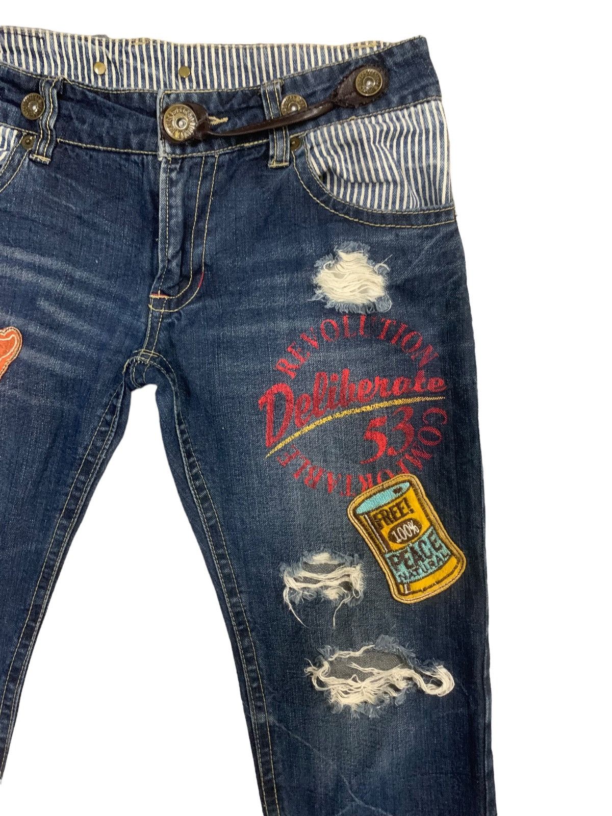 If Six Was Nine × Japanese Brand × Le Grande Bleu (L.G.B.) Vintage Japanese Original Jeans Distress Short Jeans Size US 31 - 6 Thumbnail