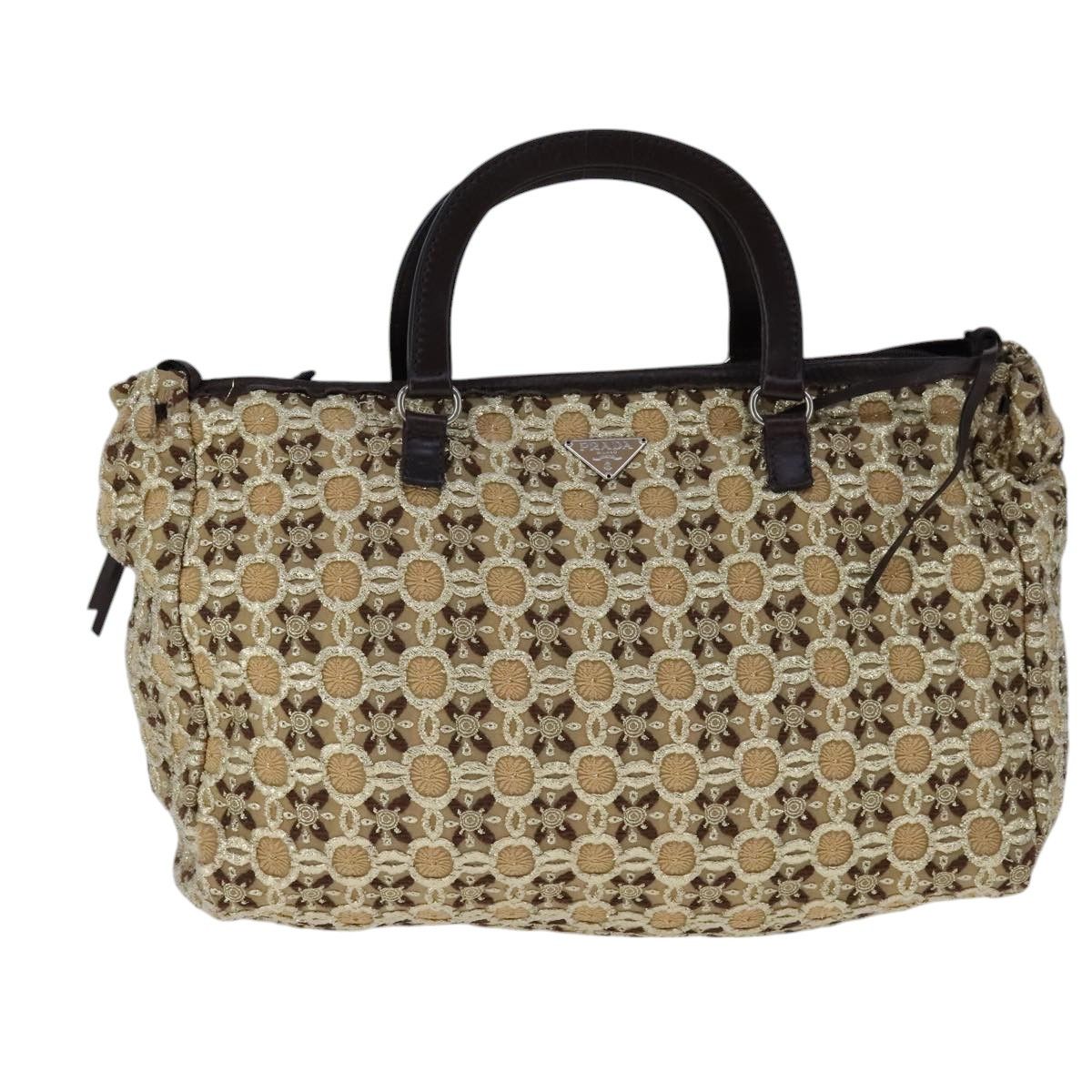 Prada Beige Synthetic Handbag (Pre-Owned) Size ONE SIZE - 1 Thumbnail