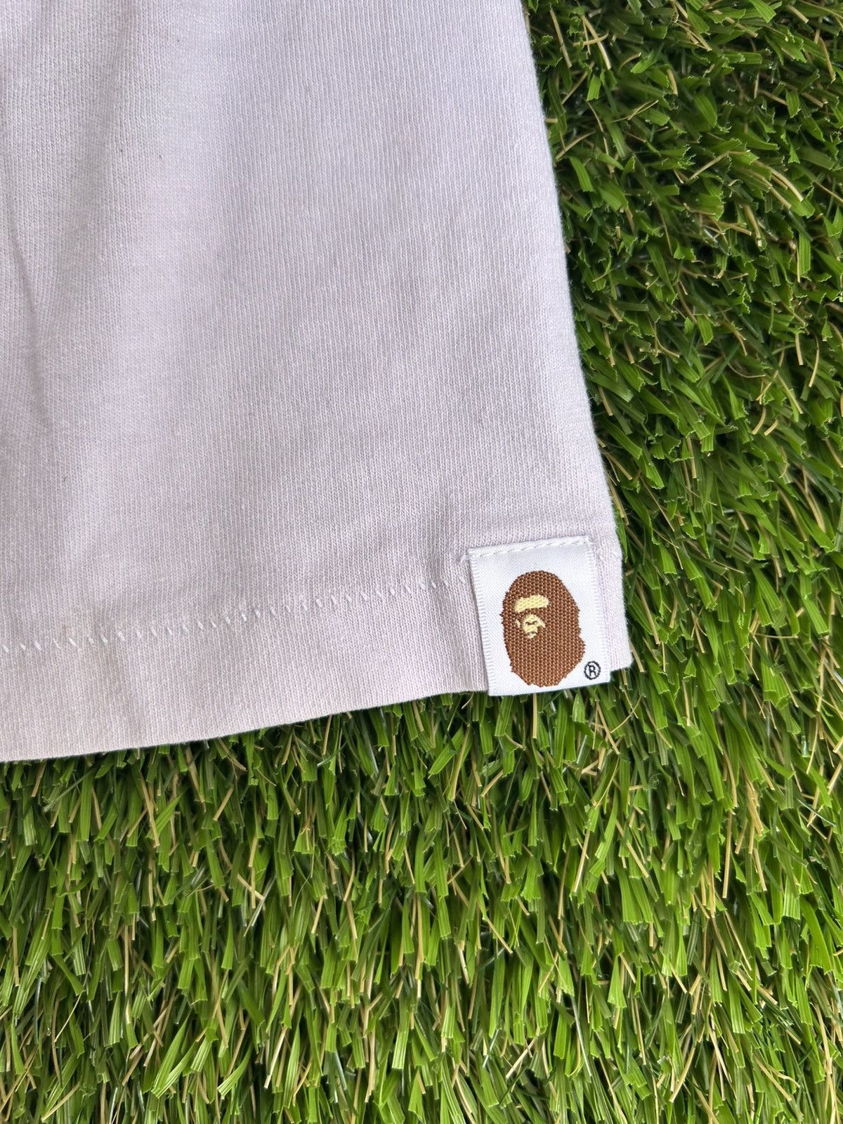 Bape BAPE Kanji Paintbrush Pale Purple Tee Size US XL / EU 56 / 4 - 4 Thumbnail