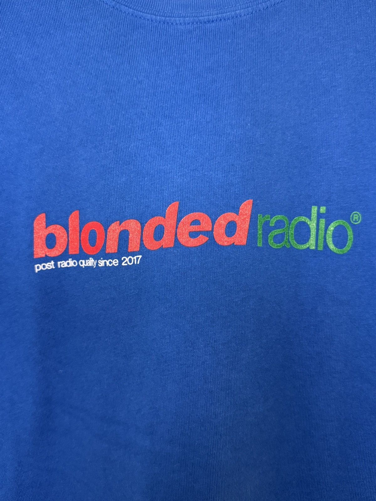 Frank Ocean Blonded Radio Blue T-Shirt Size US M / EU 48-50 / 2 - 2 Thumbnail