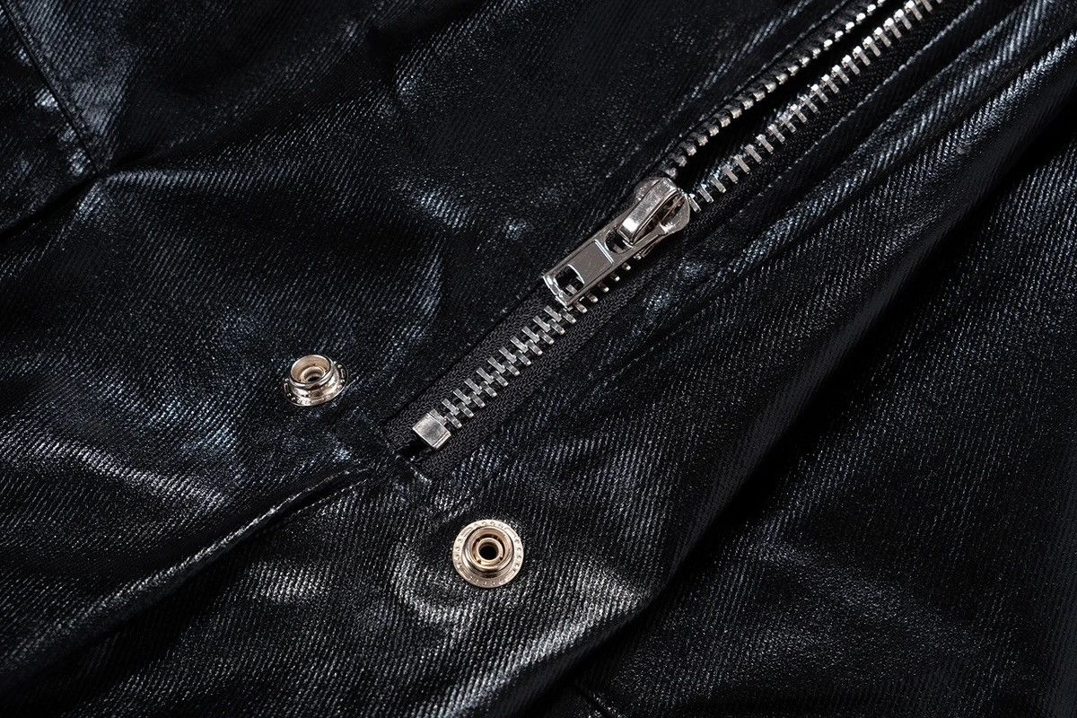 Japanese Brand × Leather Glossy Black Pu Leather Pant Size US 33 - 5 Thumbnail