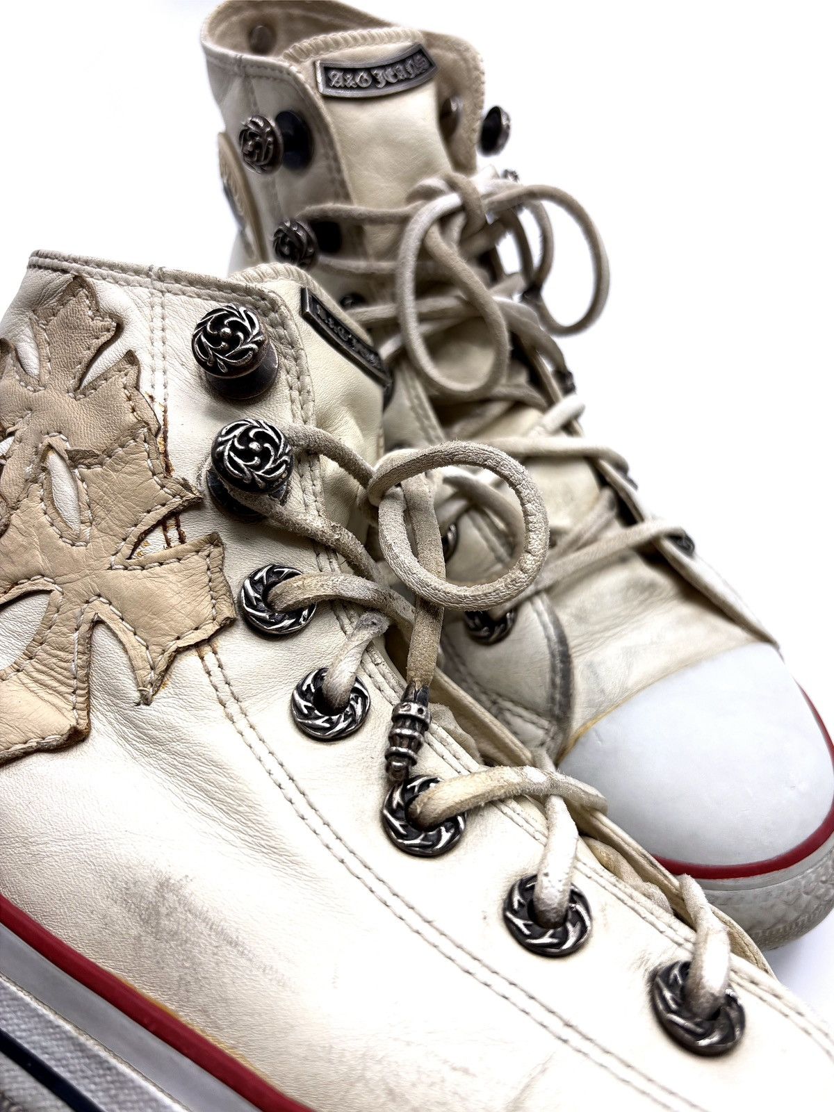 A&G Rock A&G .925 Silver Converse All Star Cross Patch Sneakers Size US 8 / EU 41 - 10 Thumbnail