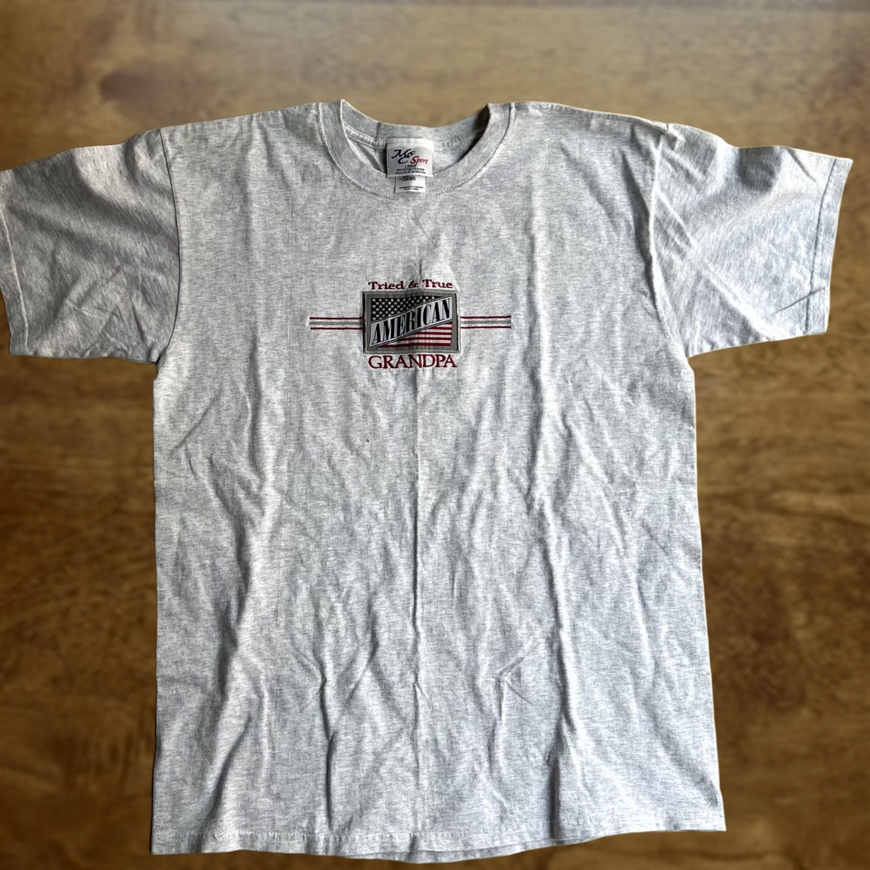 Vintage VINTAGE Tried & True American Grandpa Shirt Mens Large Gray USA Tee T-Shirt Size US L / EU 52-54 / 3 - 1 Thumbnail
