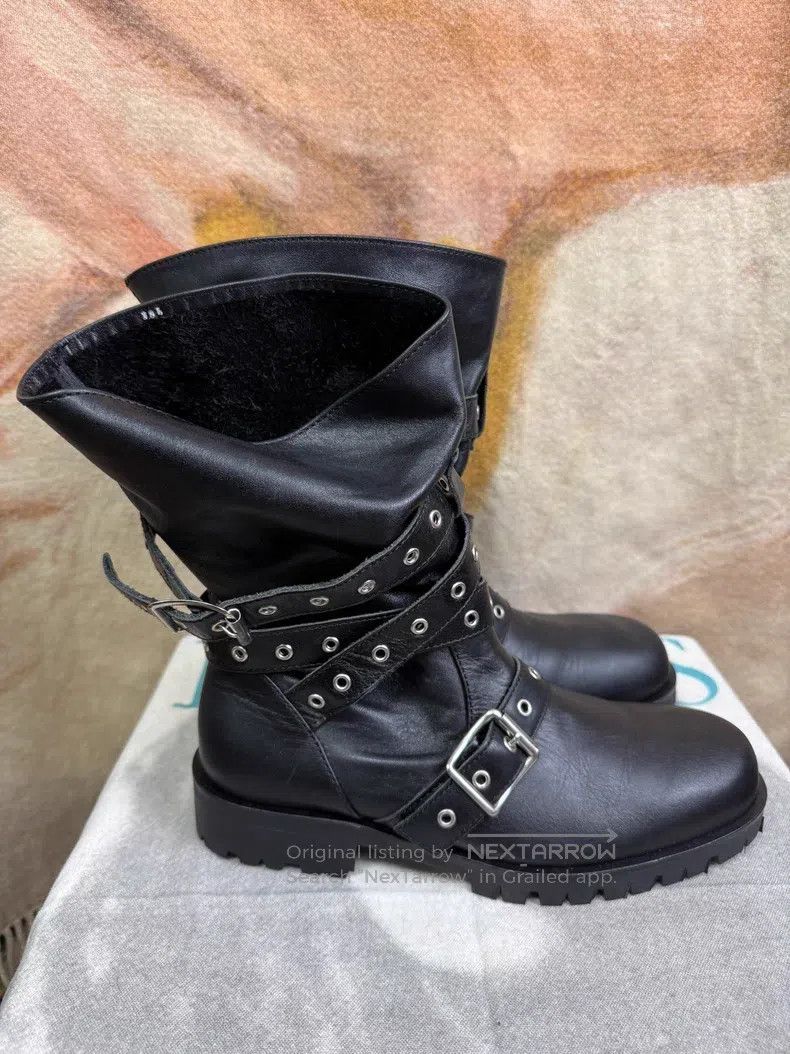 Comme des Garcons Comme Des Garcons Lace-up Buckle Punk Engineer Boots Size US 4.5 / IT 34.5 - 3 Thumbnail