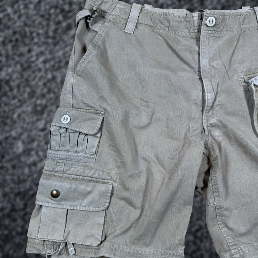 Polo Ralph Lauren VINTAGE Polo Ralph Lauren Cargo Paratrooper Shorts Mens 38 Brown White Flight Military Cargo Shorts Mens 38 Brown White Size US M / EU 48-50 / 2 - 1 Thumbnail
