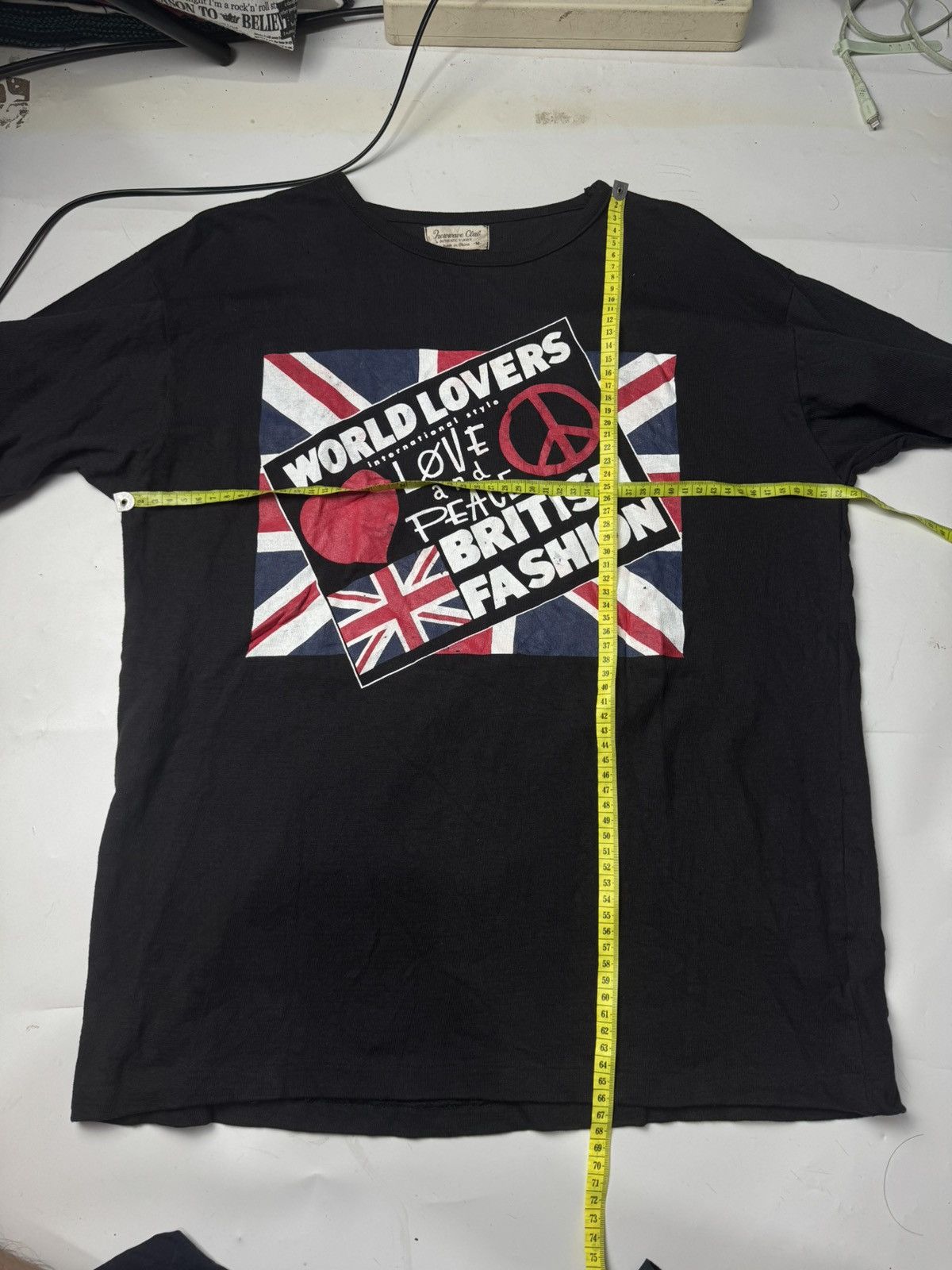 If Six Was Nine × Japanese Brand × Le Grande Bleu (L.G.B.) Japanese Love And Peace British Hewwave Long Sleeve Size US M / EU 48-50 / 2 - 6 Thumbnail