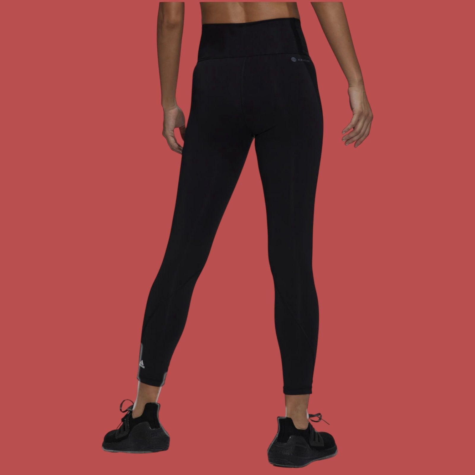 Adidas Adidas - Women's High-Rise Tight Fit Training Leggings - Bla Size 22" - 2 Thumbnail