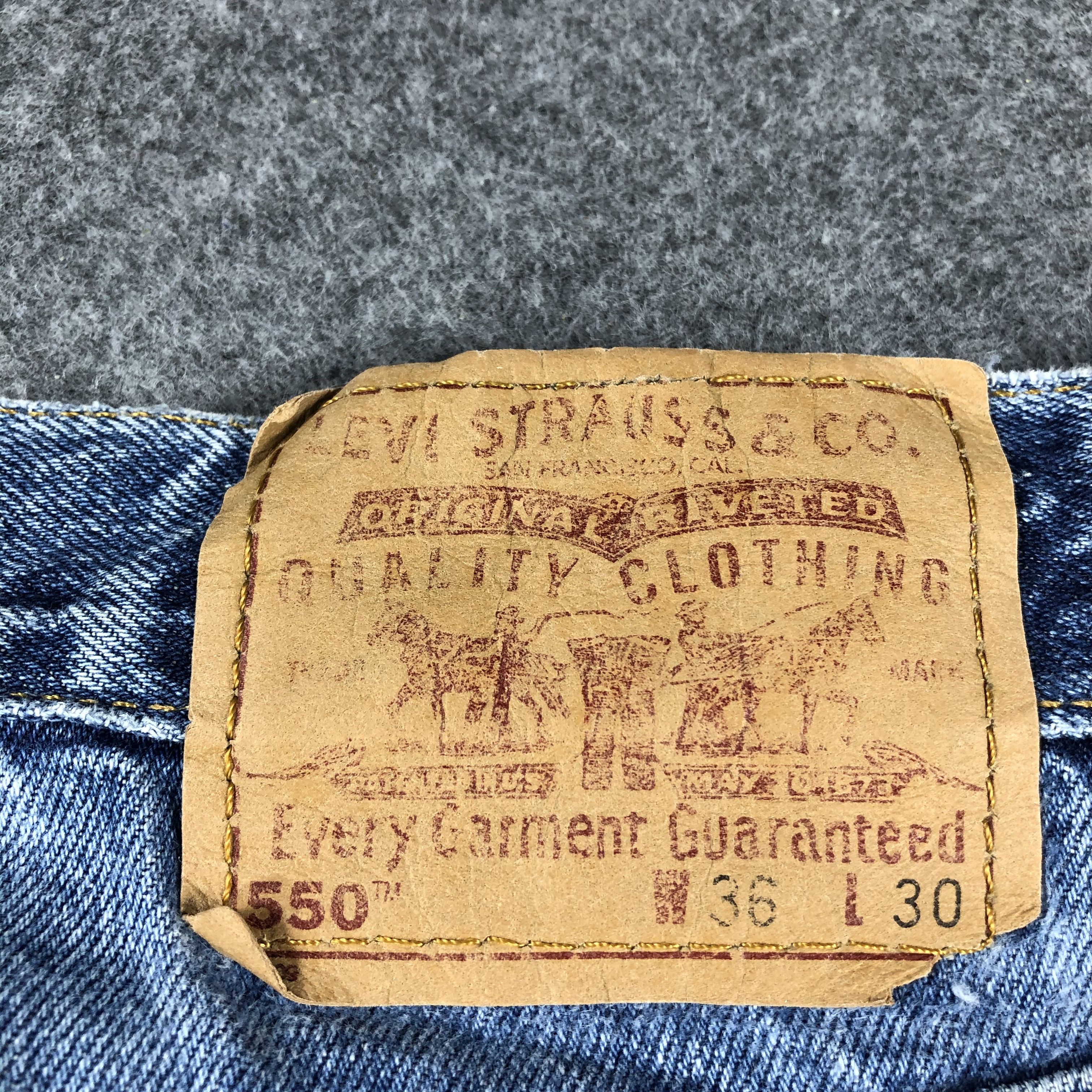 Levi's × Vintage Vintage Levis Jeans Lot 550-JM704 Size US 35 - 5 Thumbnail