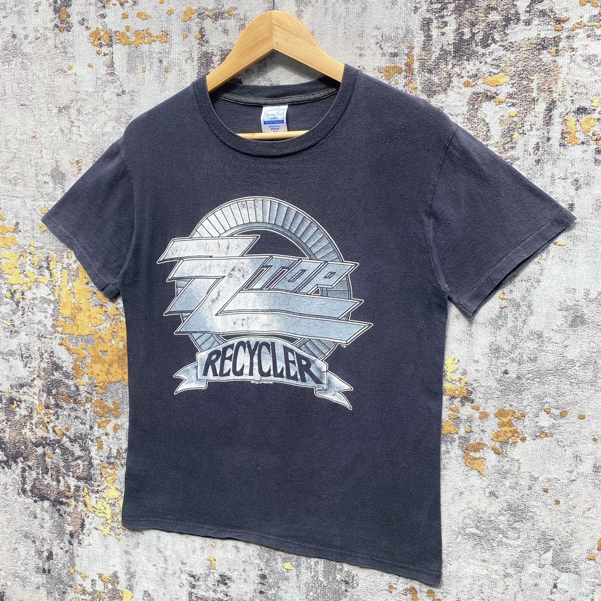 Band Tees × Vintage Vintage ZZ Top Recycler World Tour 1990 Shirt Distressed Size US S / EU 44-46 / 1 - 3 Thumbnail