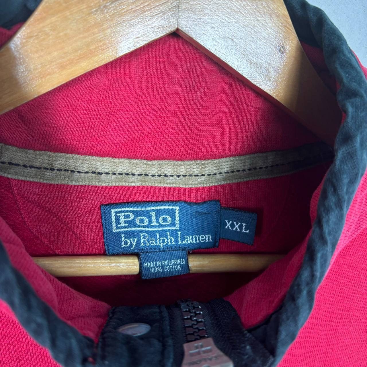 Polo Ralph Lauren Vtg Polo Ralph Lauren 1/4 Zip Pullover XXL Red Talon Size US XXL / EU 58 / 5 - 8 Thumbnail