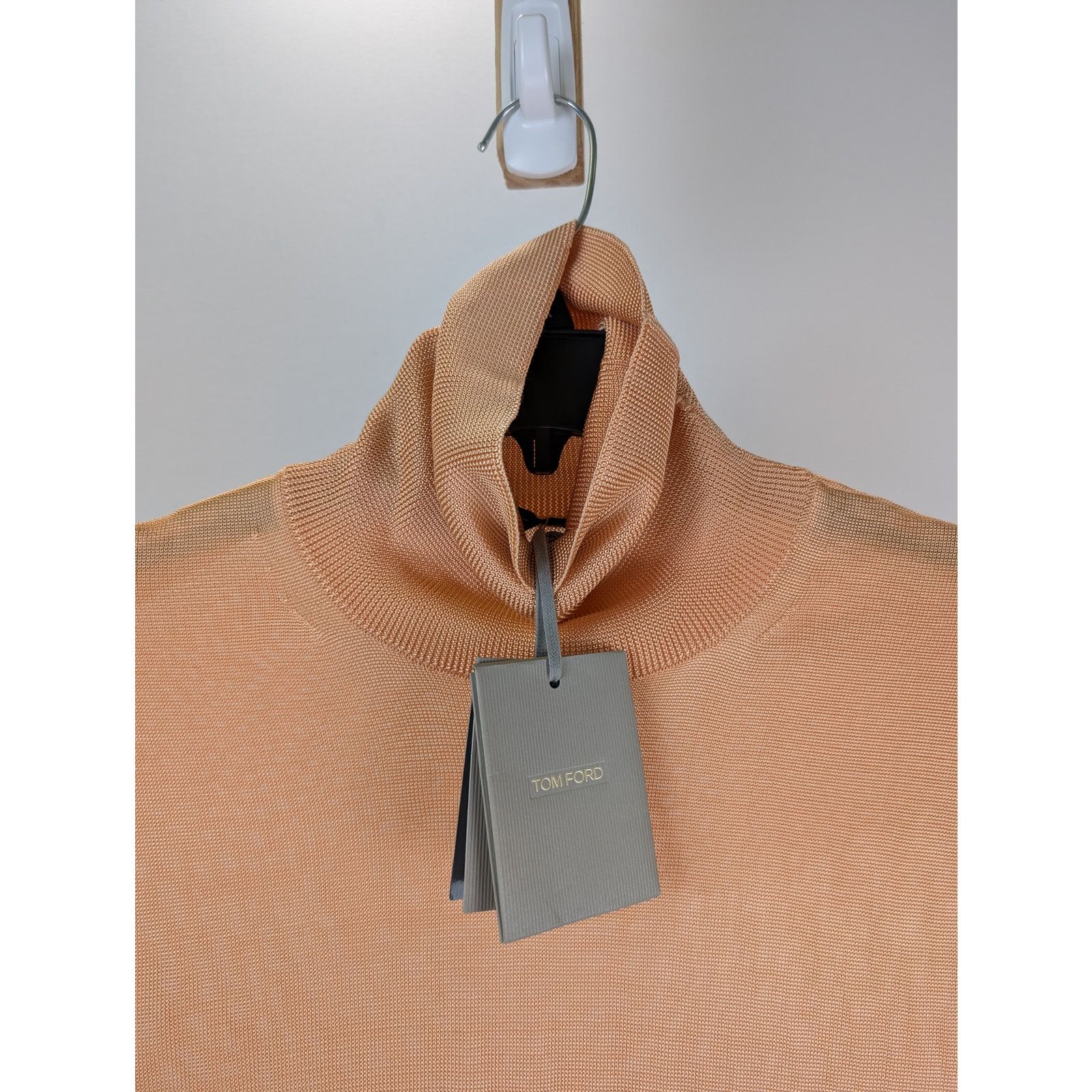 Tom Ford o1rshd1 Hi-Neck Knitwear Crewneck Sweatshirt in Beige Size US M / EU 48-50 / 2 - 6 Thumbnail