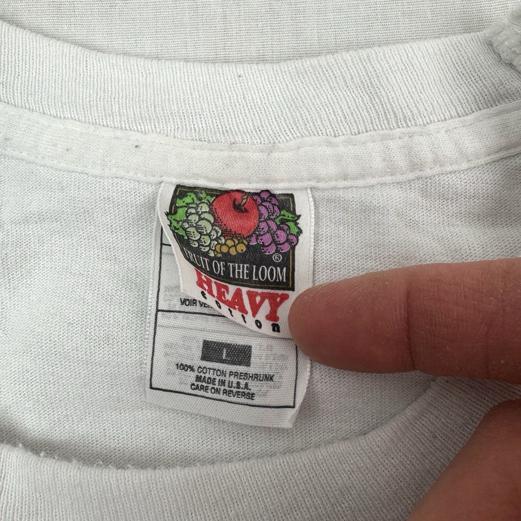 Fruit Of The Loom VINTAGE Jeff Gordon T-Shirt Men Large White 90s Rainbow Daytona Winner Graphic Print Sports Size US L / EU 52-54 / 3 - 4 Thumbnail