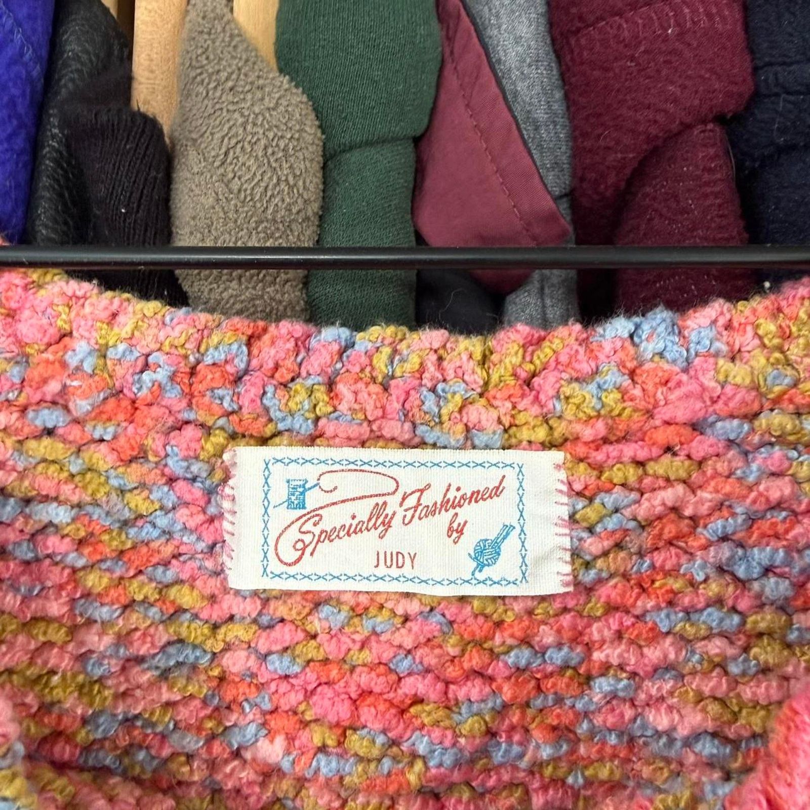 Other Vintage Specialy Fashioned by Judy Hand-Made Knit Top Size L / US 10 / IT 46 - 4 Thumbnail