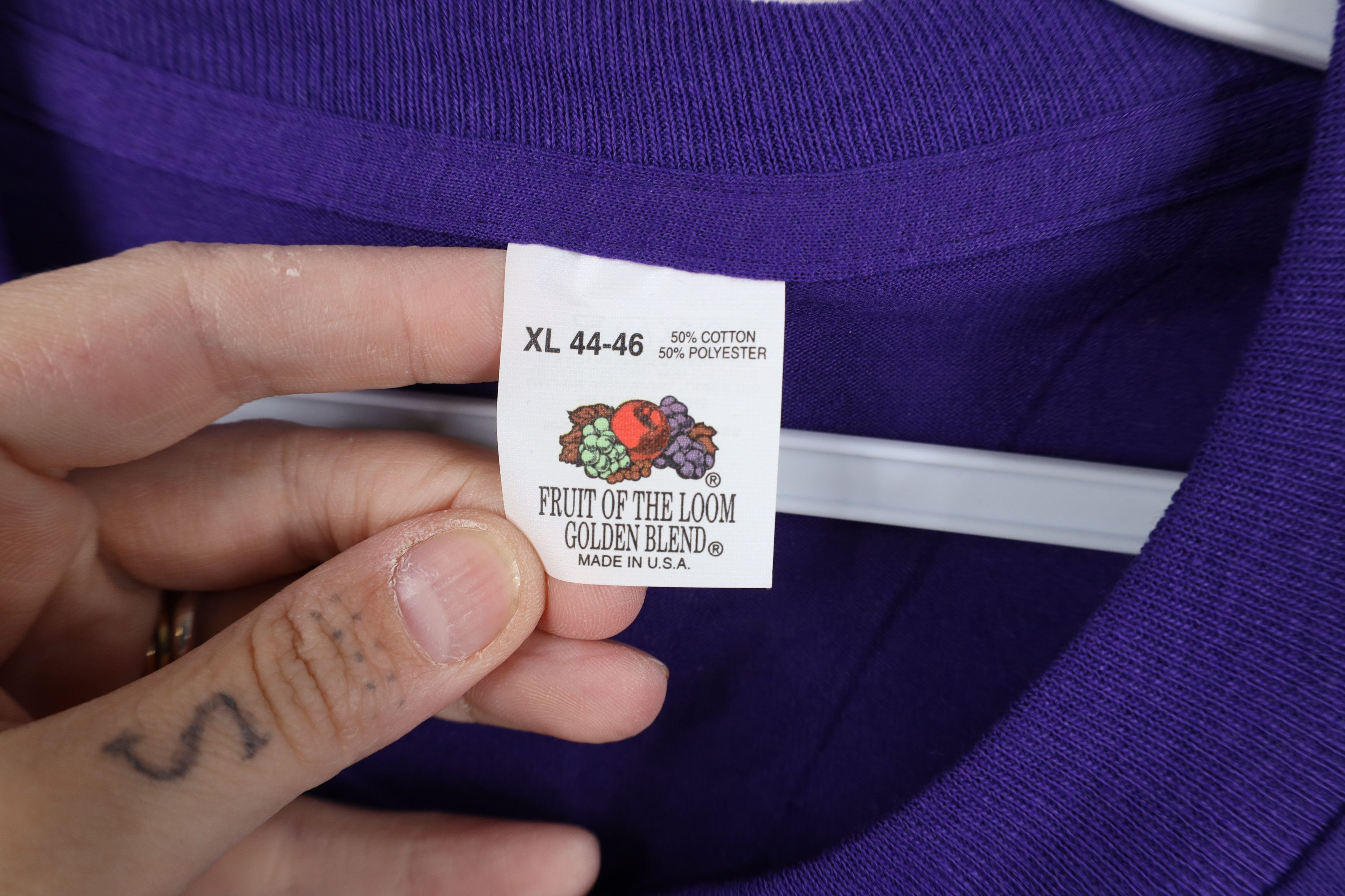 Vintage Vintage 90s Streetwear Sleeveless Muscle T-Shirt Purple USA Size US XL / EU 56 / 4 - 7 Thumbnail
