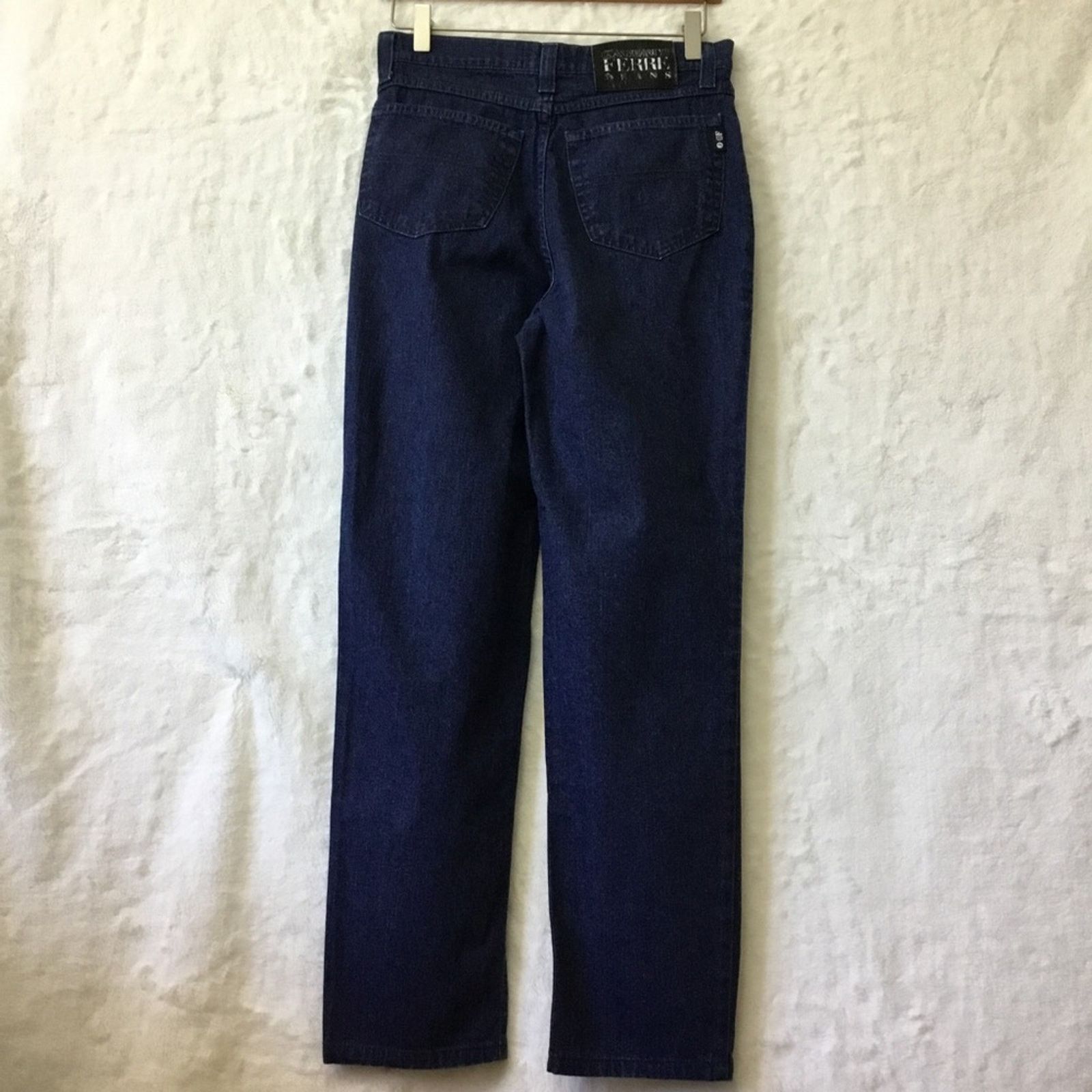 Gianfranco Ferre Gianfranco Ferré ITJ Blue Straight-Leg Jeans Size 30" / US 8 / IT 44 - 7 Thumbnail