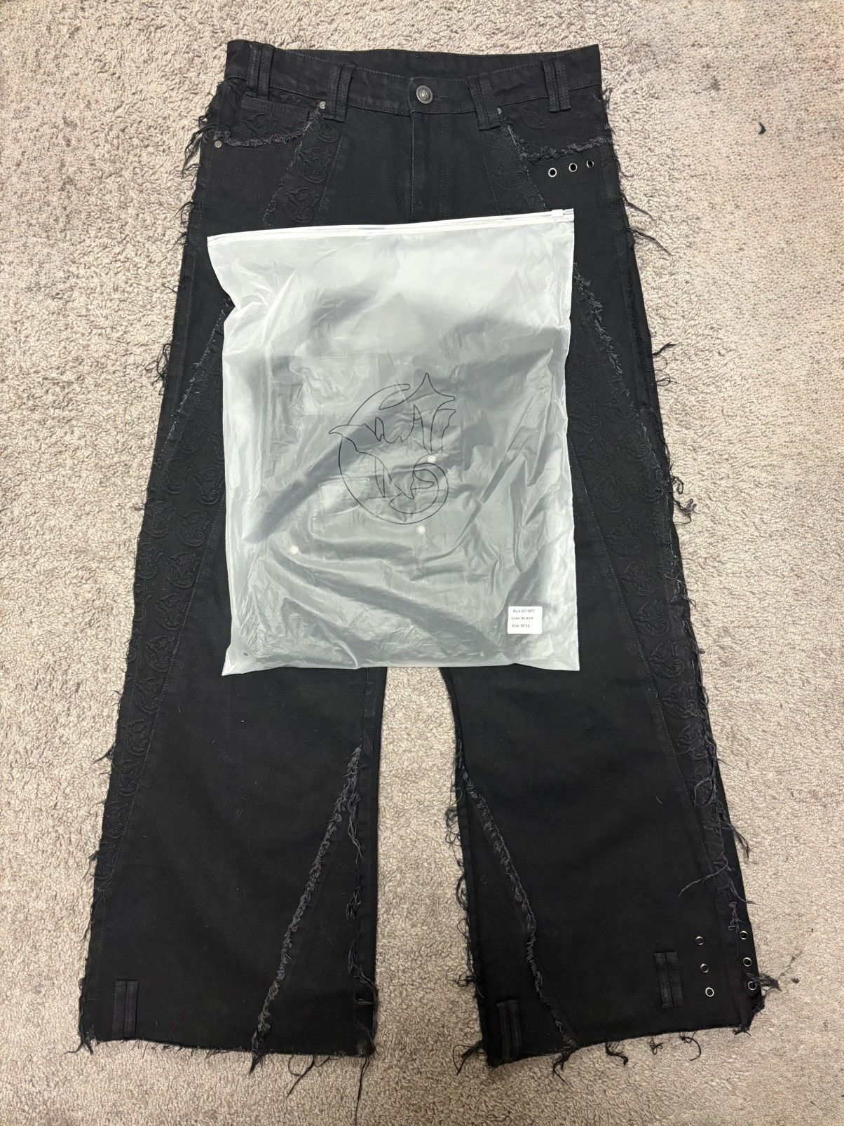 JNCO Corviditch Embossed Denim Size US 32 / EU 48 - 5 Thumbnail
