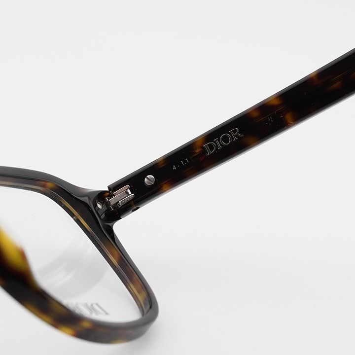 Dior Dior DIORBLACKSUITO S5I 2000 Eyeglasses Havana 53mm Square Size ONE SIZE - 9 Thumbnail