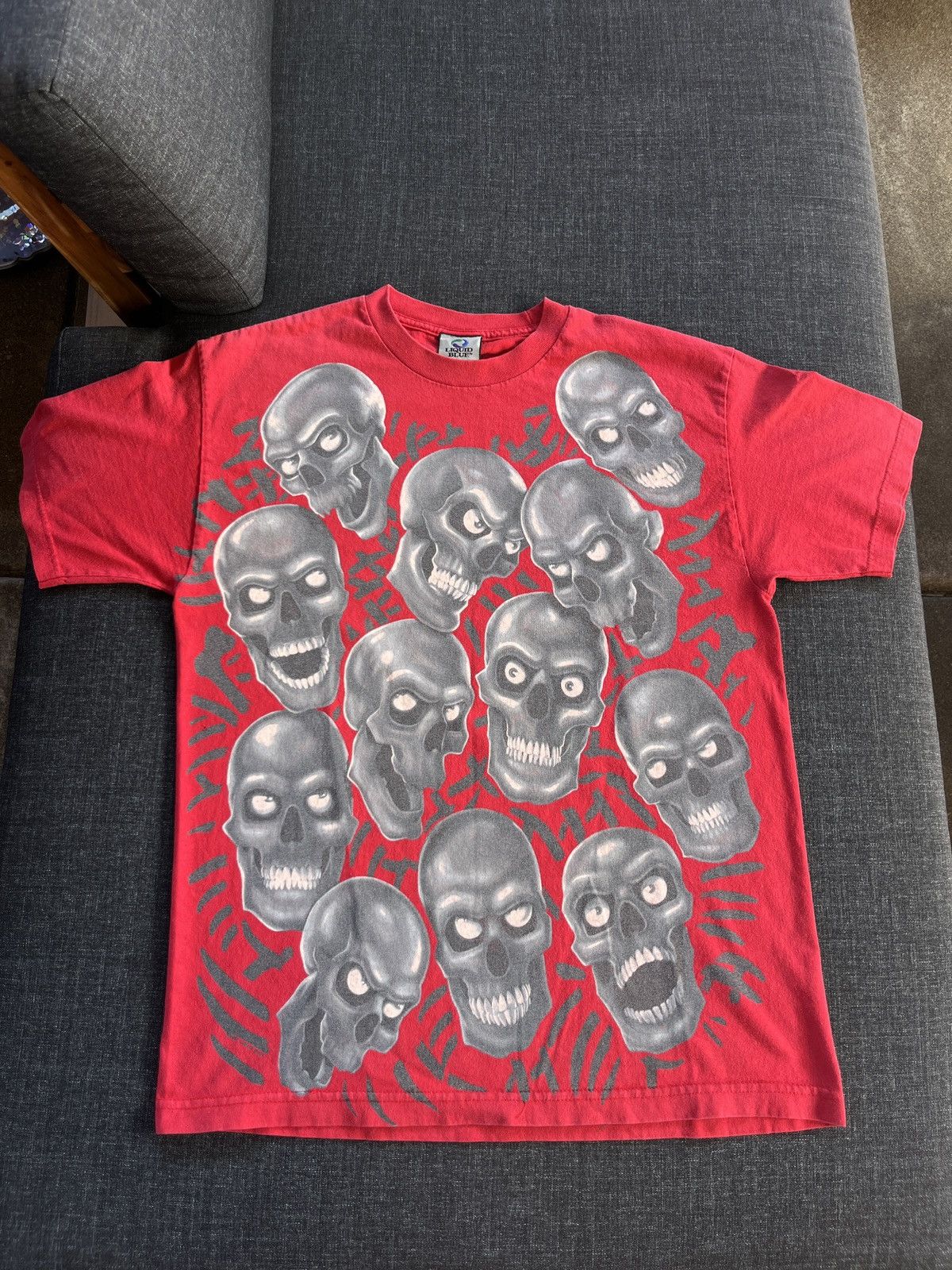 Liquid Blue Liquid Blue Red Skull Pile Tee Size L Size US L / EU 52-54 / 3 - 1 Thumbnail