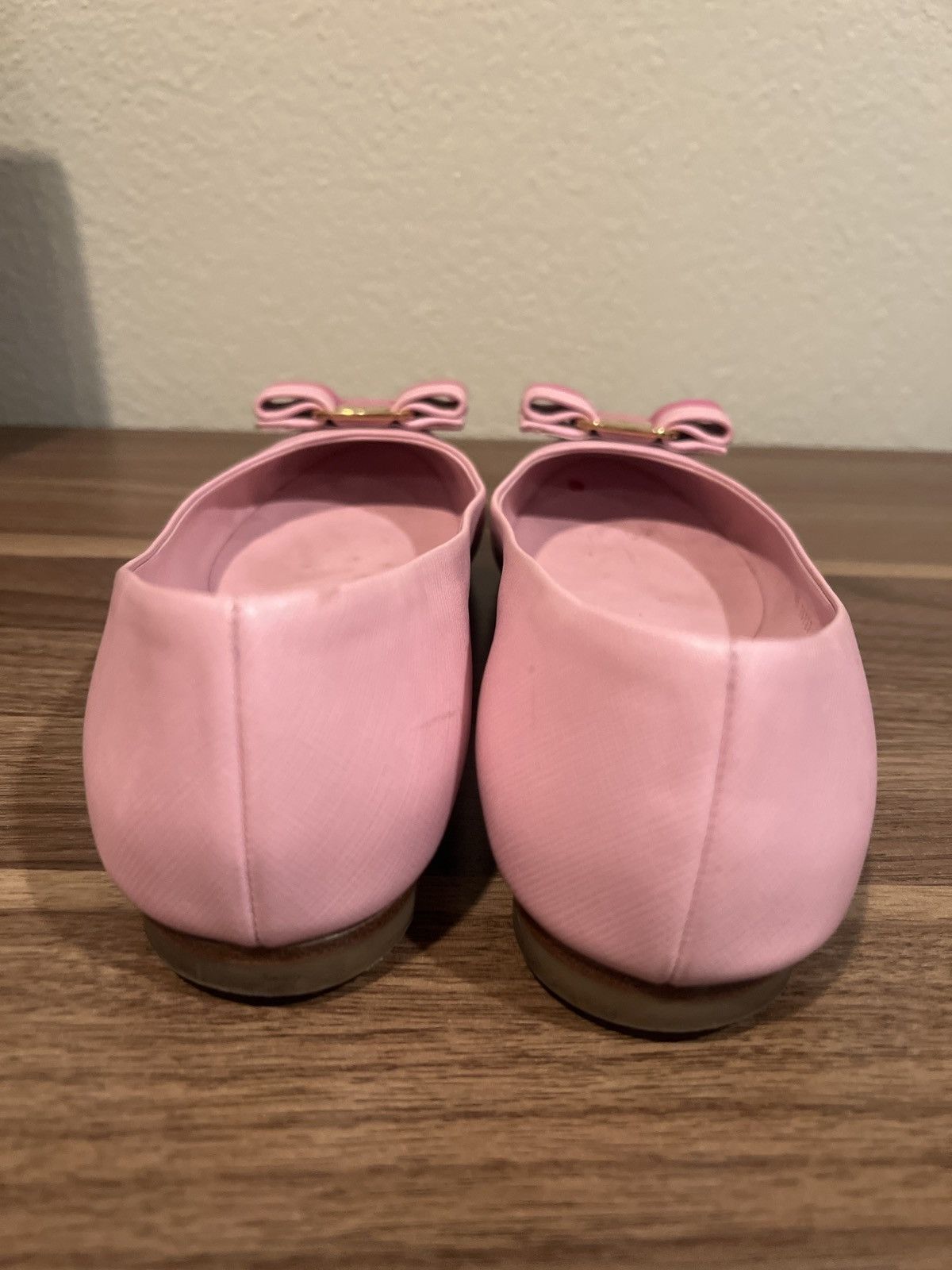Salvatore Ferragamo Pink bow color block flats Size US 8 / IT 38 - 3 Thumbnail