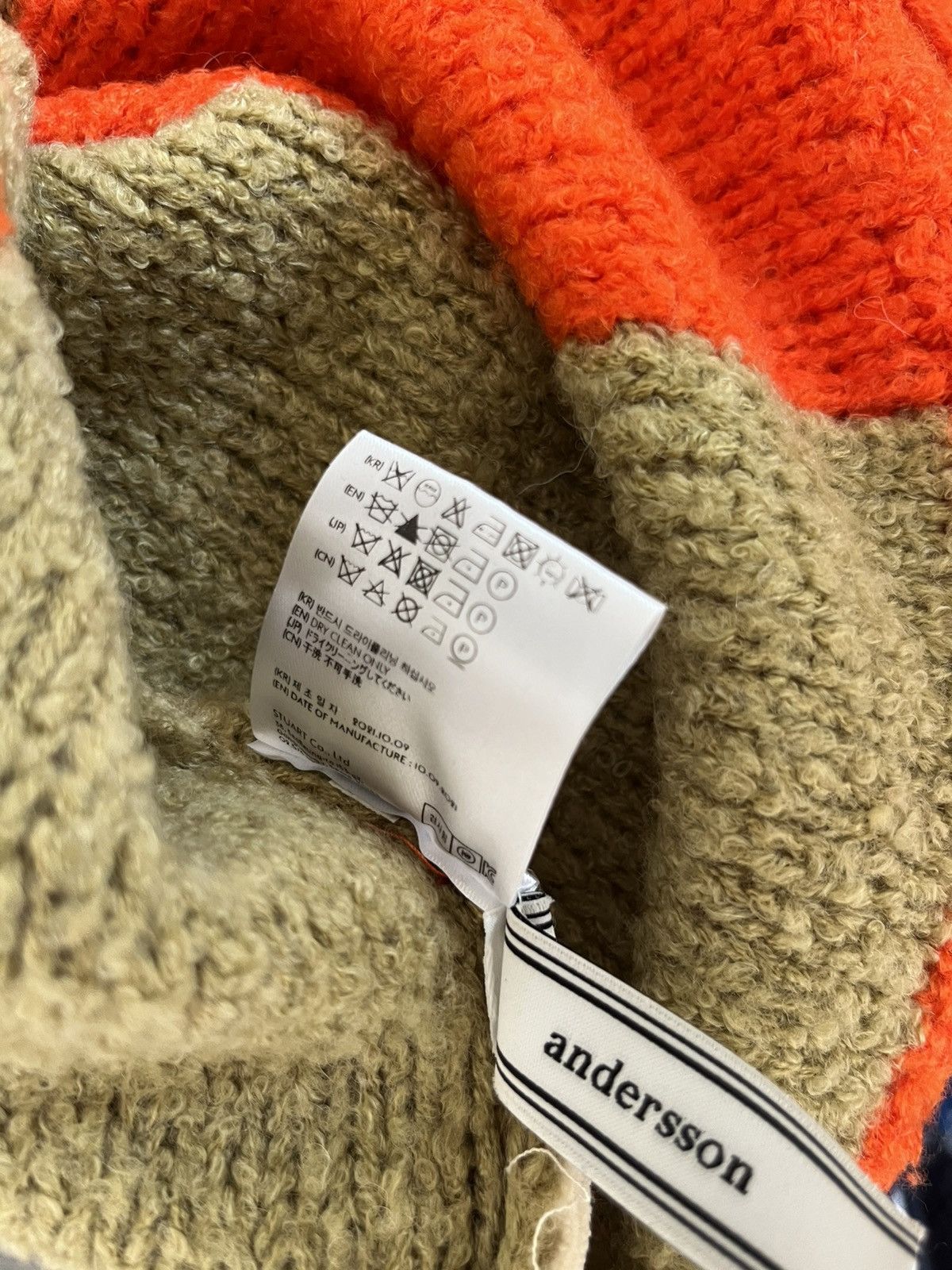 Andersson Bell Andersson Bell orange / beige patchwork knit sweater Size US L / EU 52-54 / 3 - 6 Thumbnail