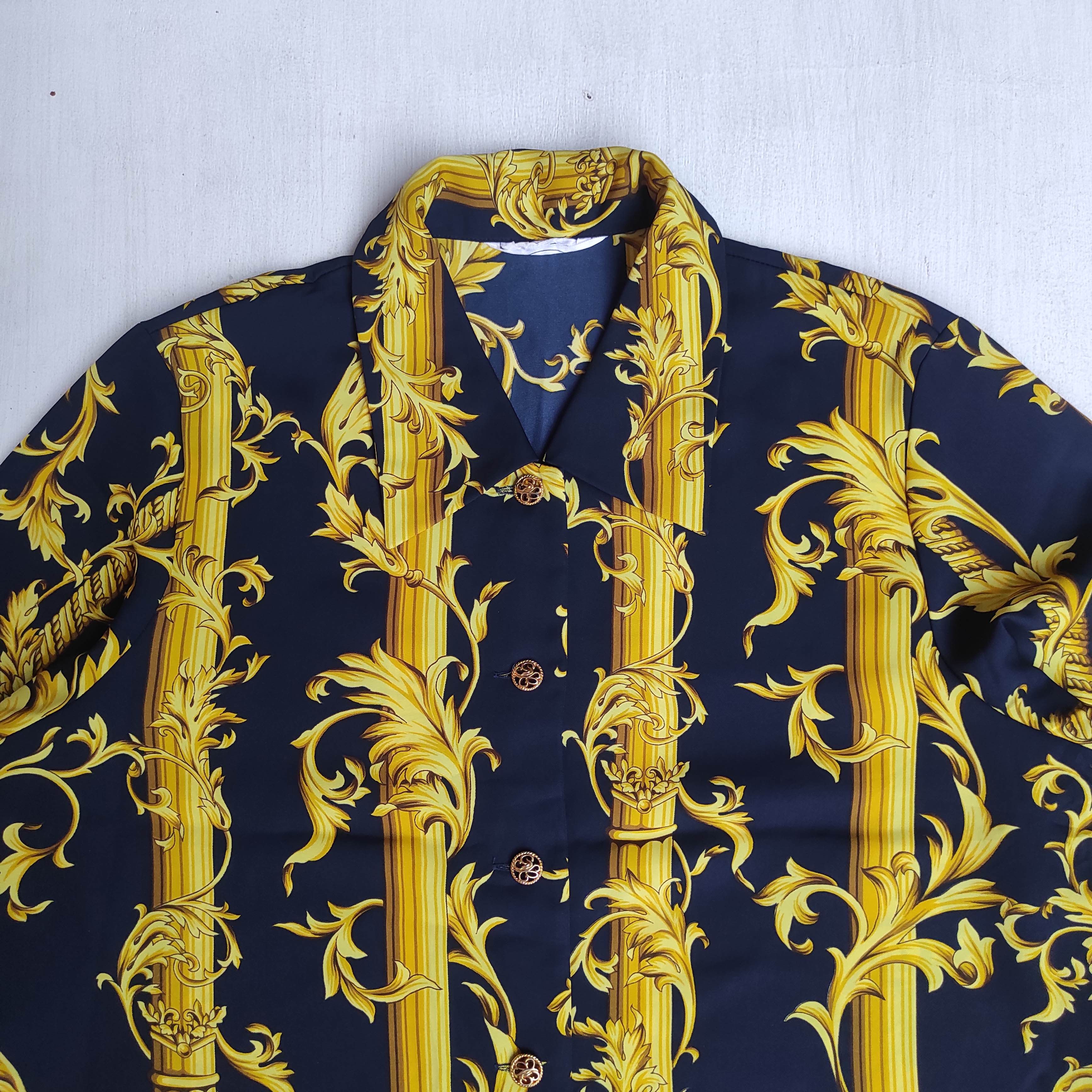 Japanese Brand Made in Japan Primary Shirt Button Up Like versace Size US M / EU 48-50 / 2 - 2 Thumbnail