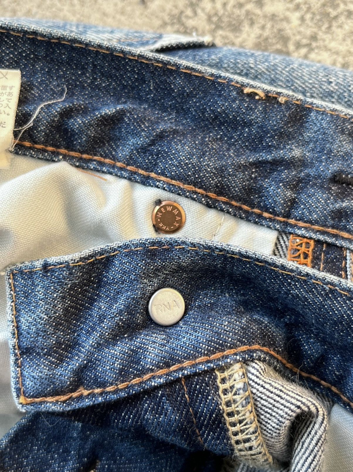 Japanese Brand 💥RNA distressed denim Japan brand / PERFECT ACID WASHED Size US 34 / EU 50 - 8 Thumbnail