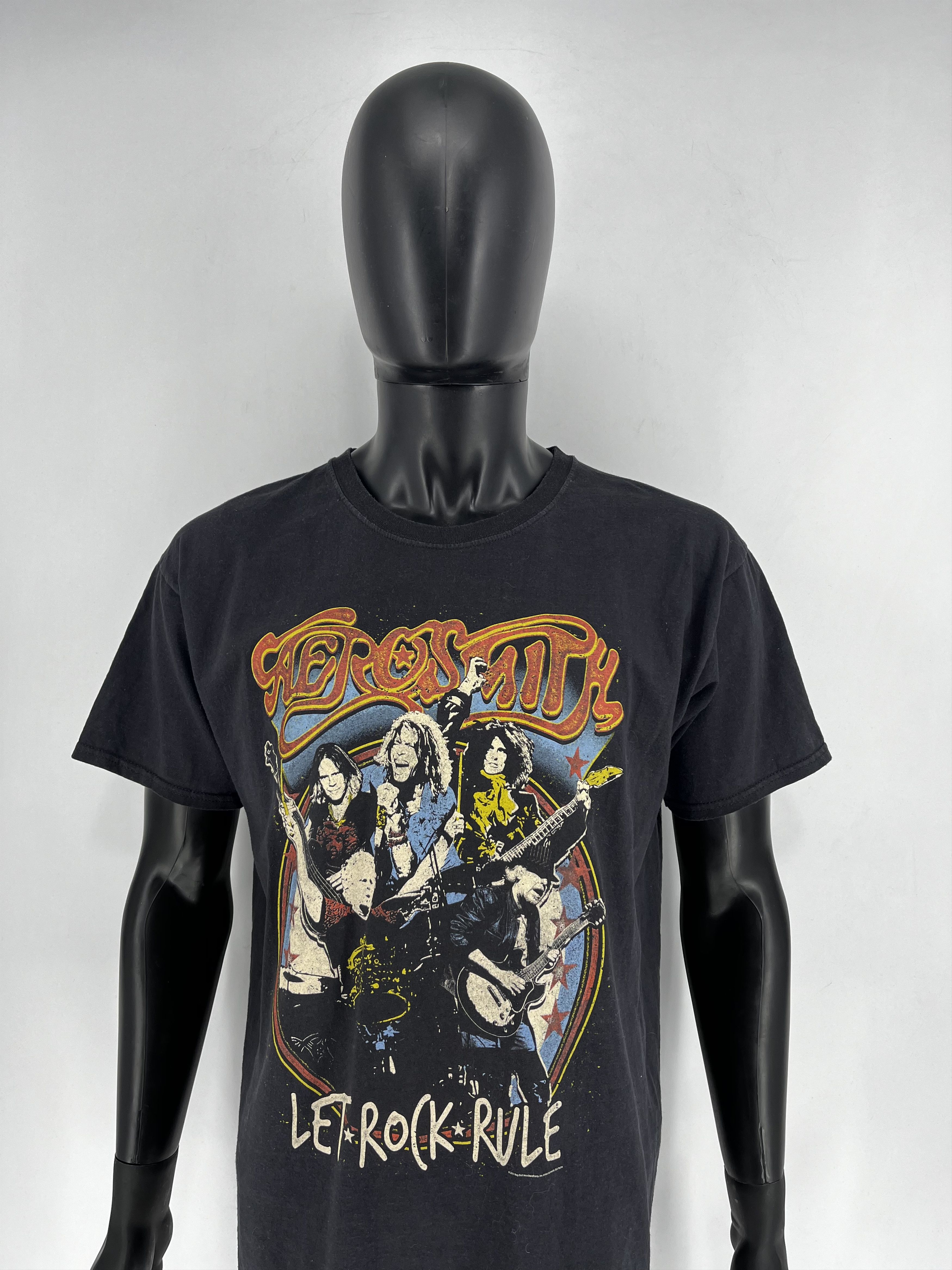 Band Tees × Vintage Y2K Vintage Aerosmith World Tour T-Shirt Band Rock Streetwea Size US L / EU 52-54 / 3 - 1 Thumbnail