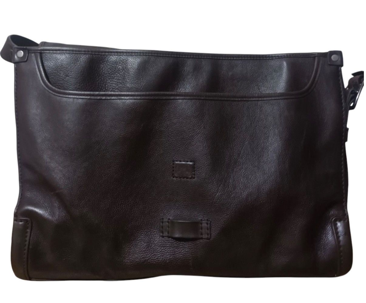 Bally BALLY LOGO SHOULDER AND CROSSBODY BAG LEATHER DARK BROWN Size ONE SIZE - 3 Thumbnail