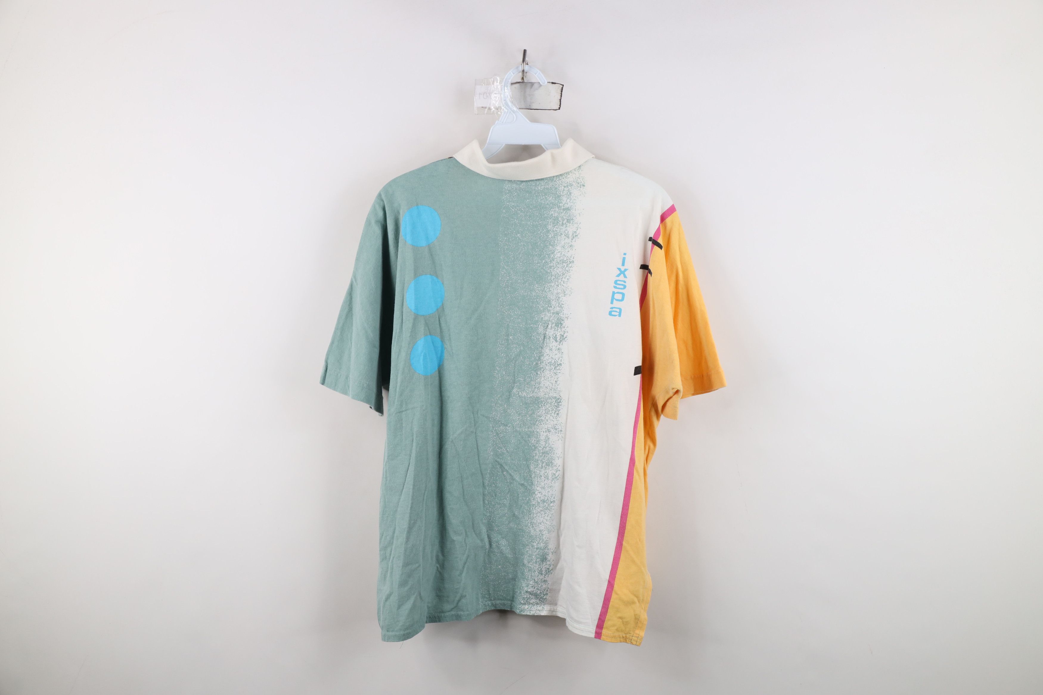 Vintage Vintage 80s Mid Mod Abstract Dolman Sleeve Golf Polo Shirt Size M / US 6-8 / IT 42-44 - 12 Thumbnail