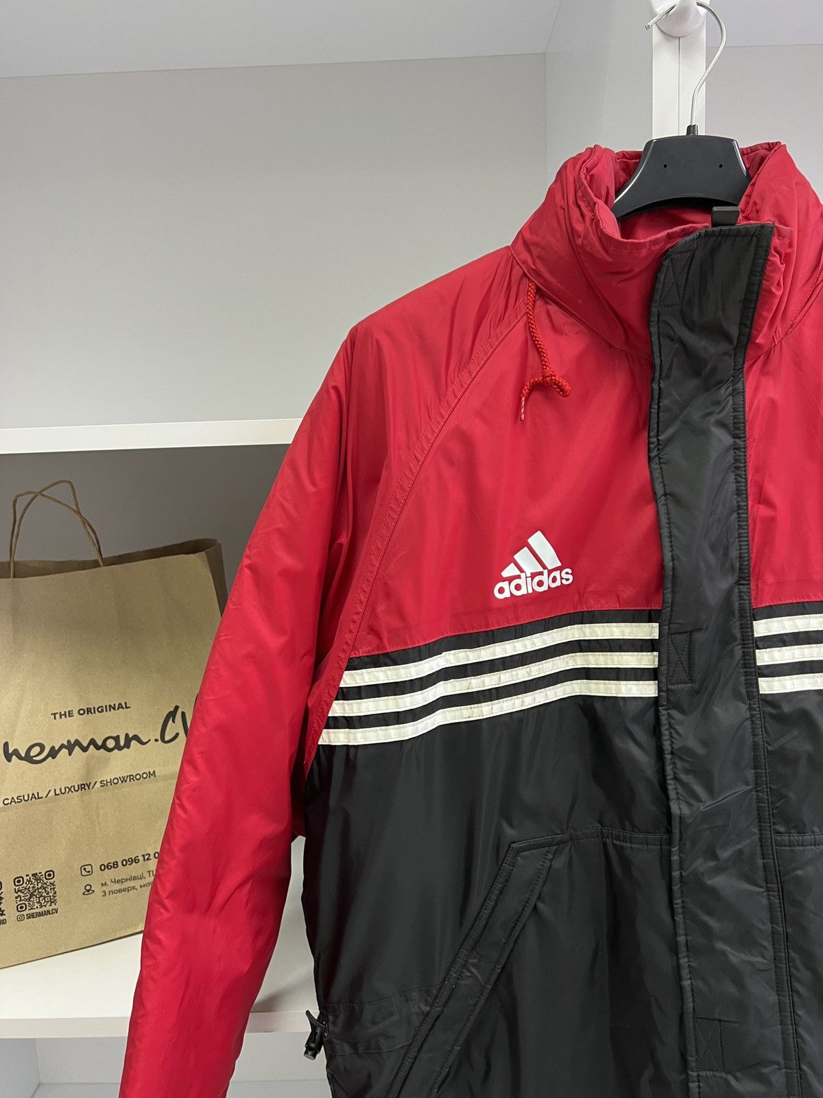 Adidas × Vintage Vintage Adidas Suisse Puffer down coat jacket Size US M / EU 48-50 / 2 - 5 Thumbnail