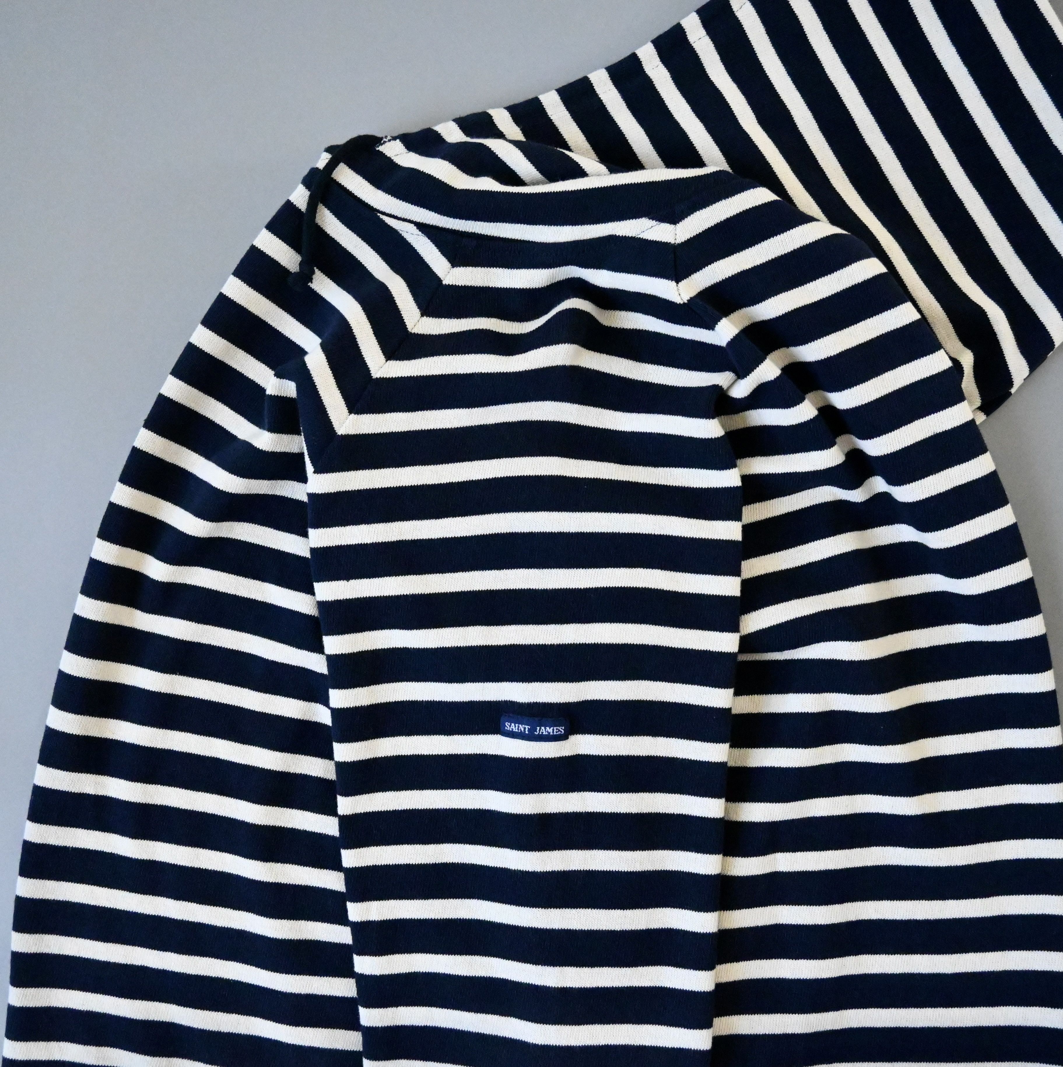 Saint James SAINT JAMES navy x white striped hooded breton shirt Size US M / EU 48-50 / 2 - 1 Thumbnail