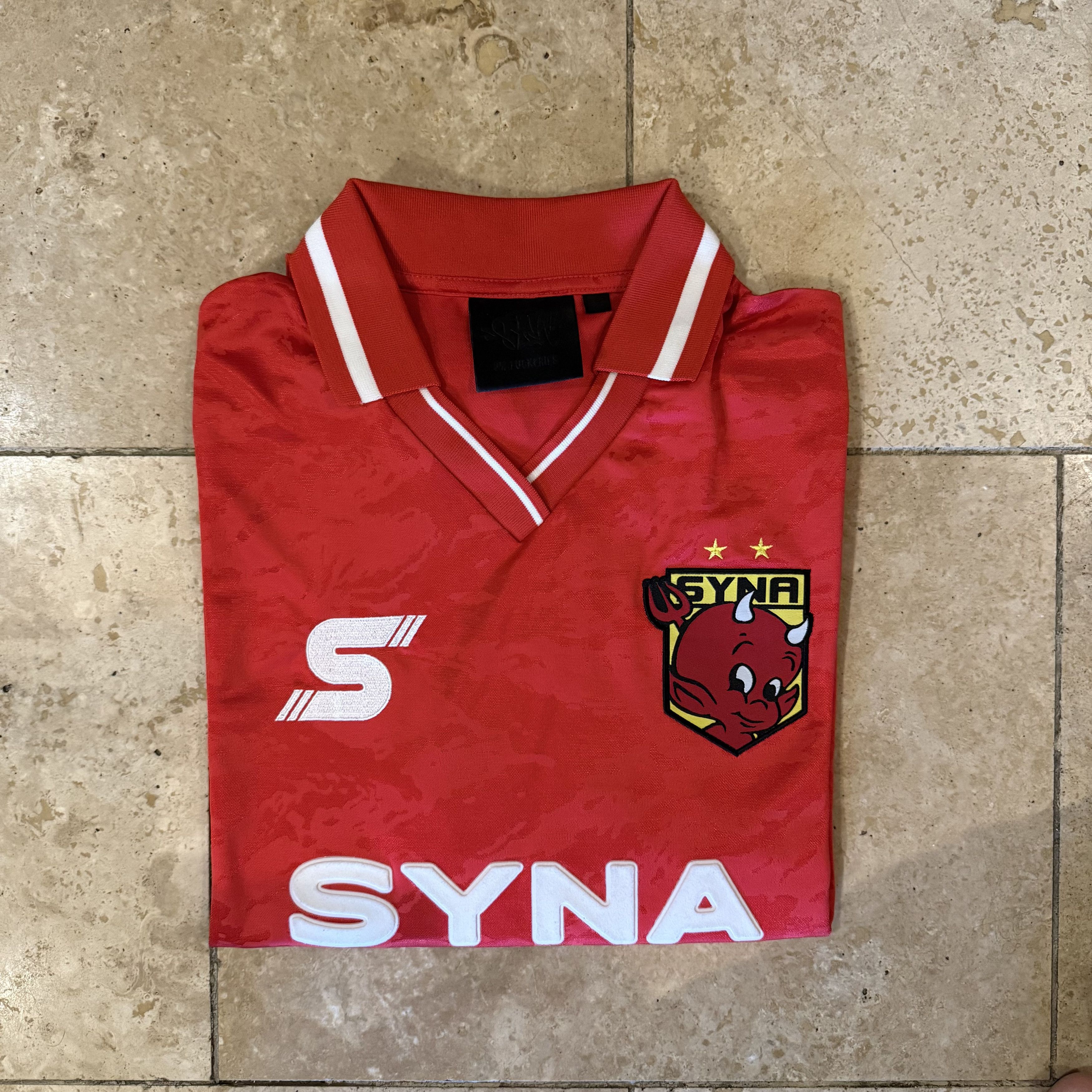 Syna World Syna Central Cee Red Footy Jersey Size Small Limited Edition Size US S / EU 44-46 / 1 - 4 Thumbnail