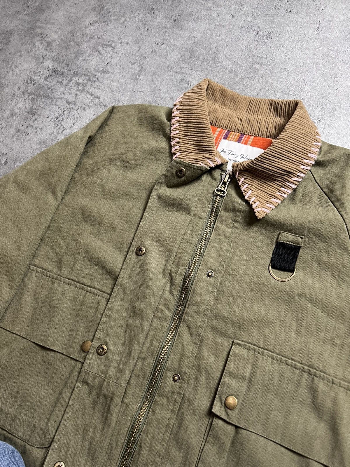 Other Y2k cropped boxy khaki fashion bomber jacket Size US M / EU 48-50 / 2 - 4 Thumbnail