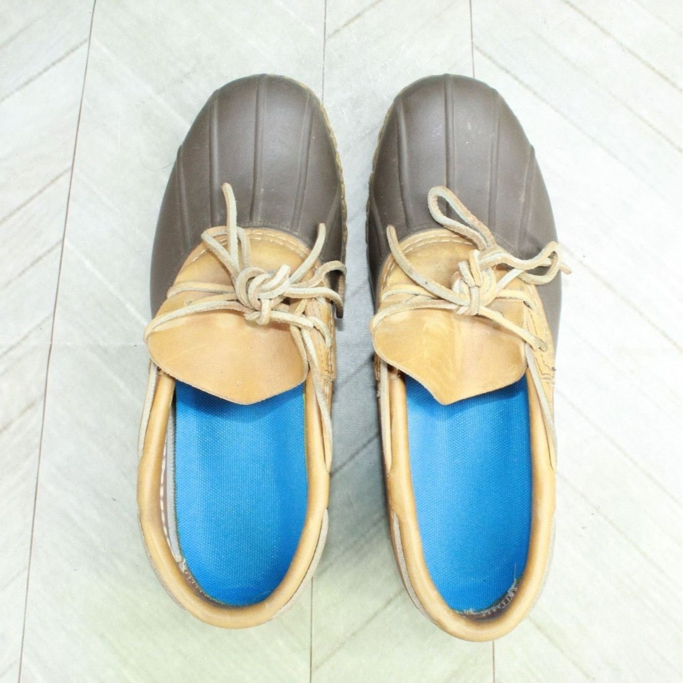 L.L. Bean × Leather LL Bean Waterproof Gumshoes Low Ankle Duck Boots Size US 9 / IT 39 - 7 Thumbnail