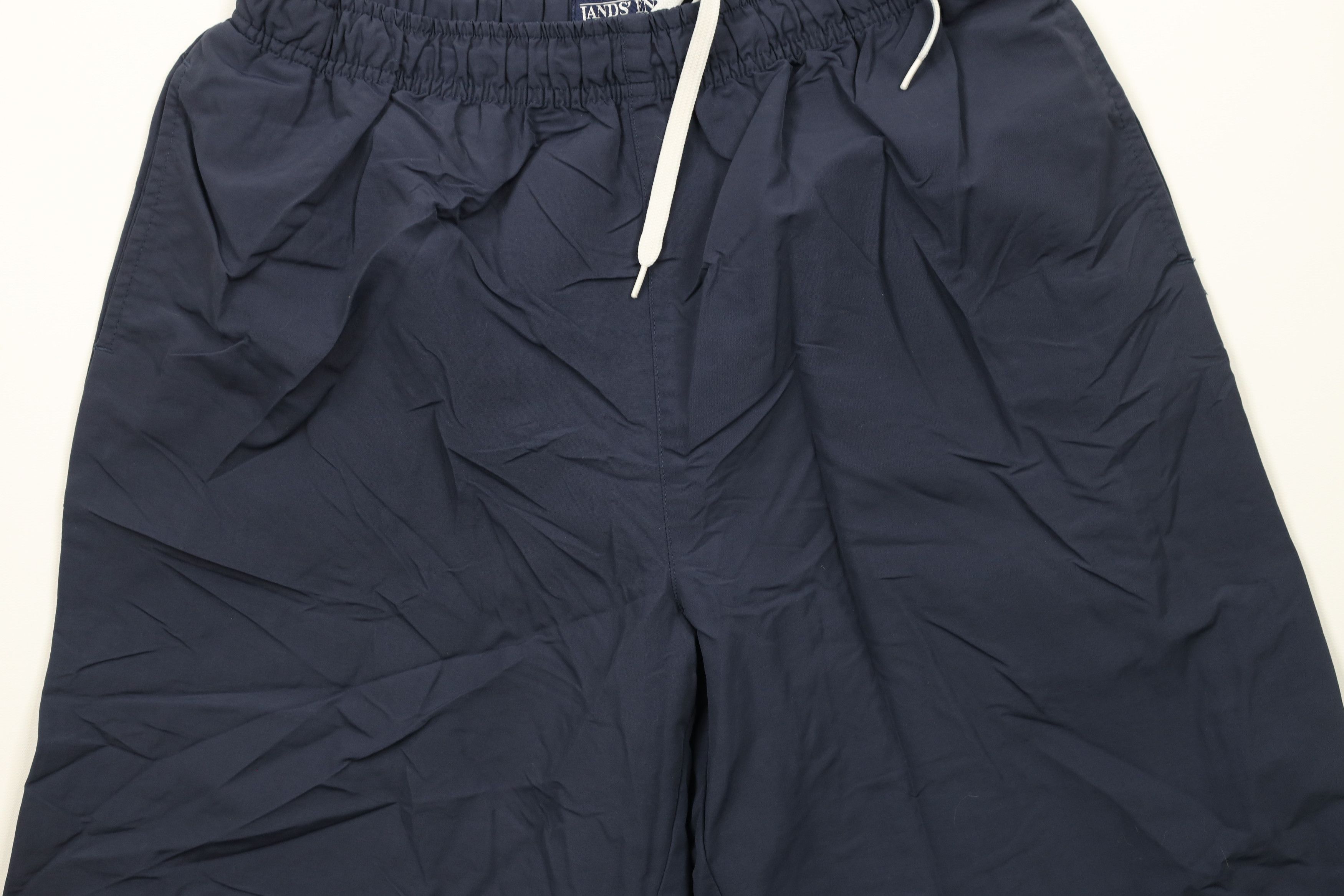 Lands' End × Vintage Vintage 90s Lands End Longer Fit Nylon Shorts Baggies Blue Size 27" / US 4 / IT 40 - 3 Thumbnail